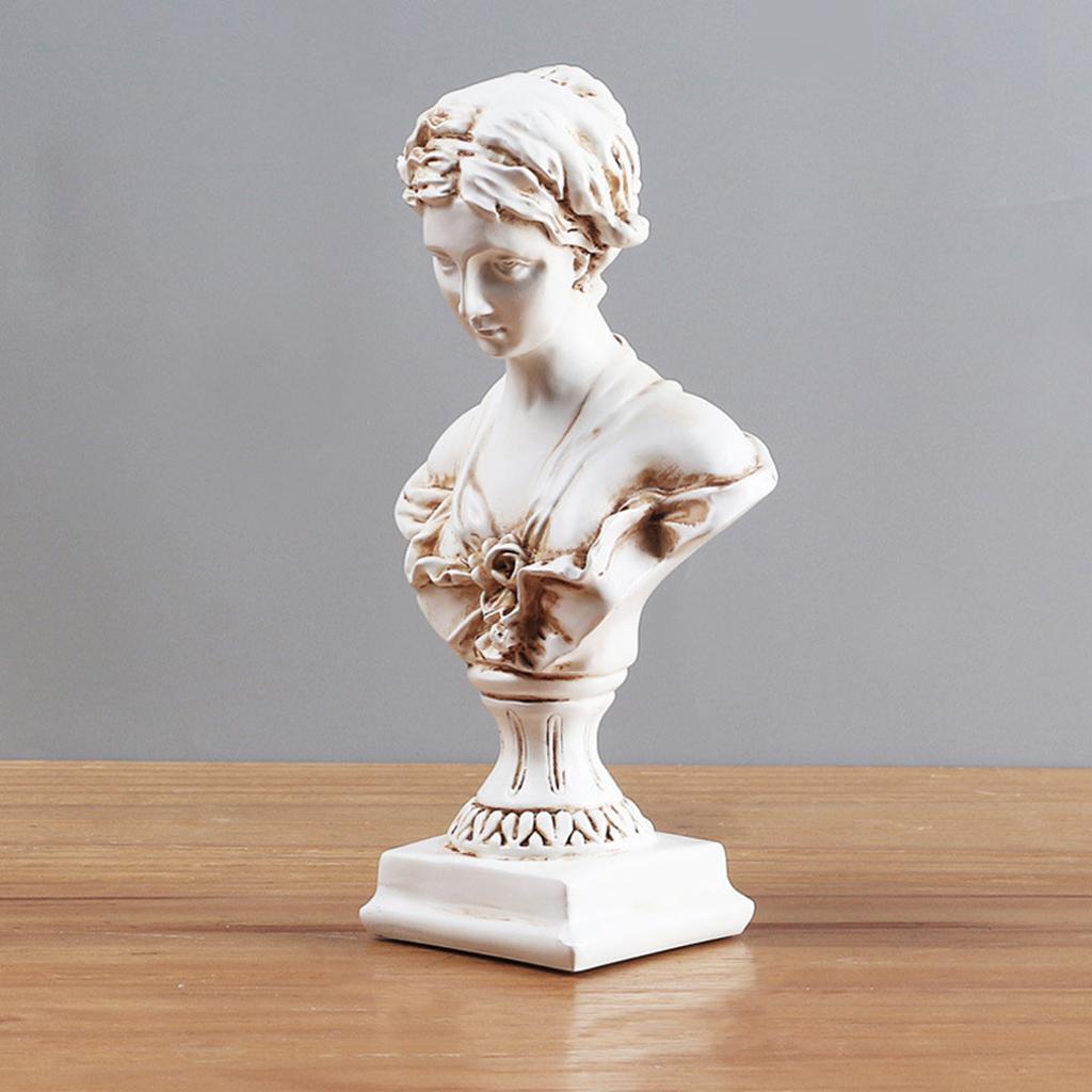 Venus Bust Statue Portraits Gypsum Sculpture Craft Home Decor Antique Color