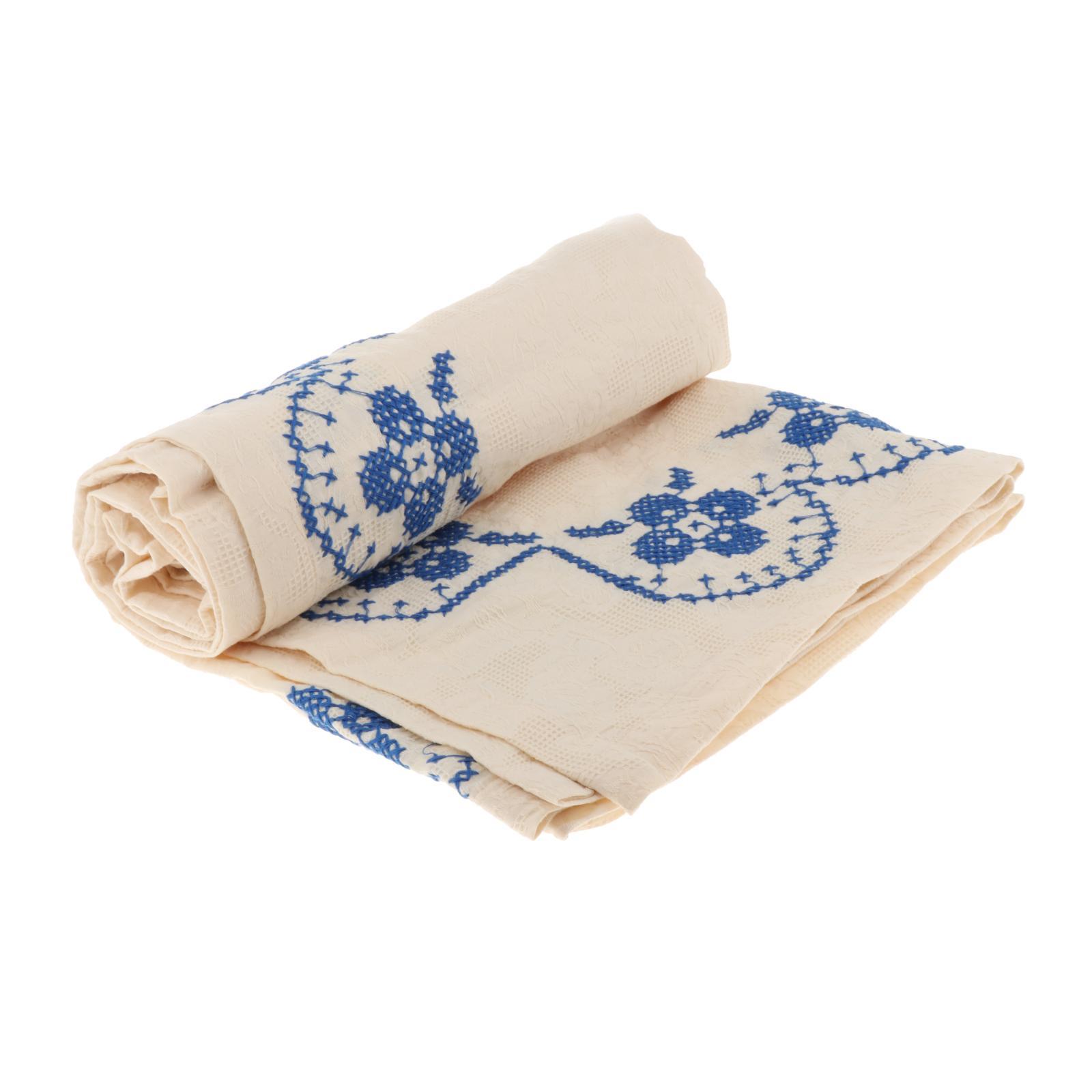 Home Table Cloth Rectangle Cotton Kitchen Dining Room Tablecloth Beige