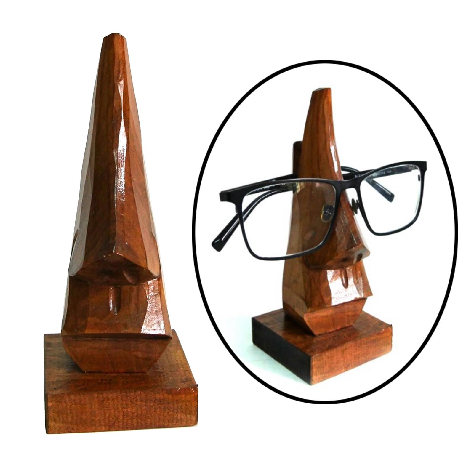 Novelty Nose Reading Glasses Holder Natural Color