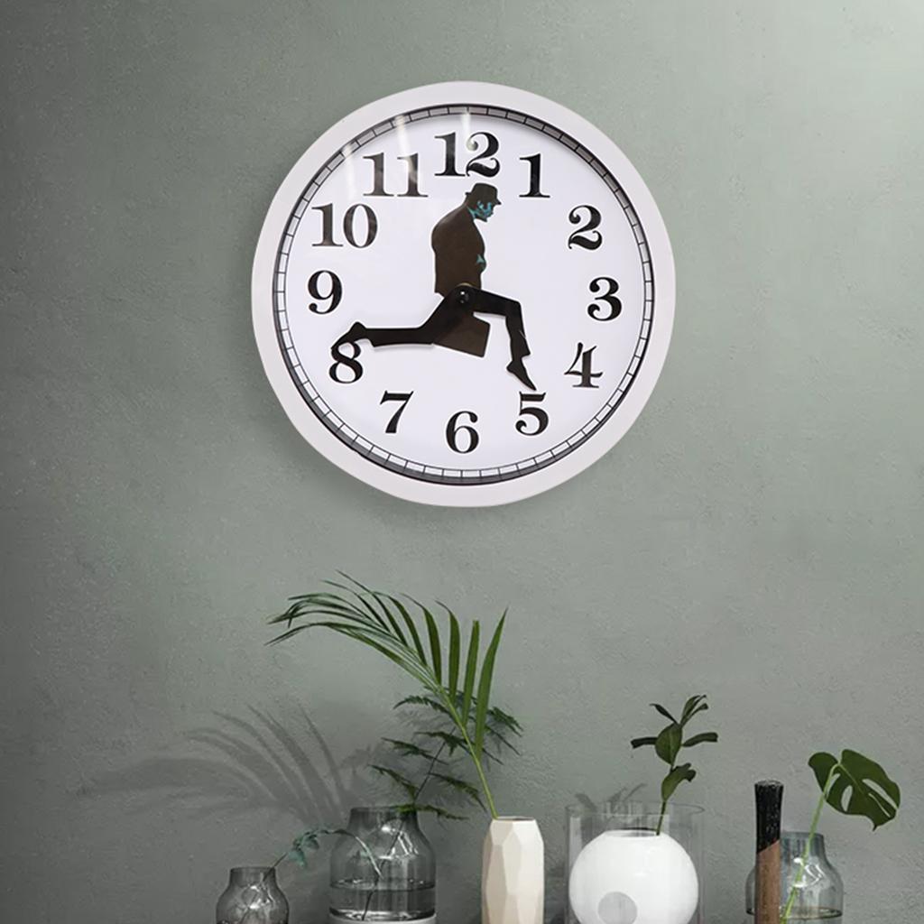 Wall Clocks 10 Inch Kitchen Battery Operated Art Clocks for Bathroom White