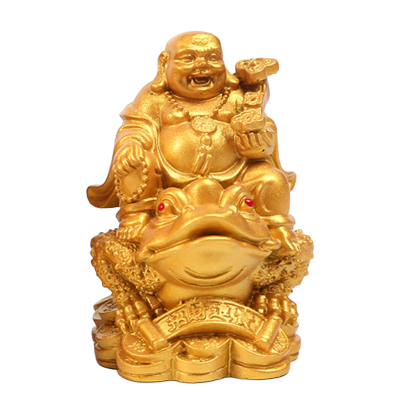 Laughing Buddha Money Frog Statue
