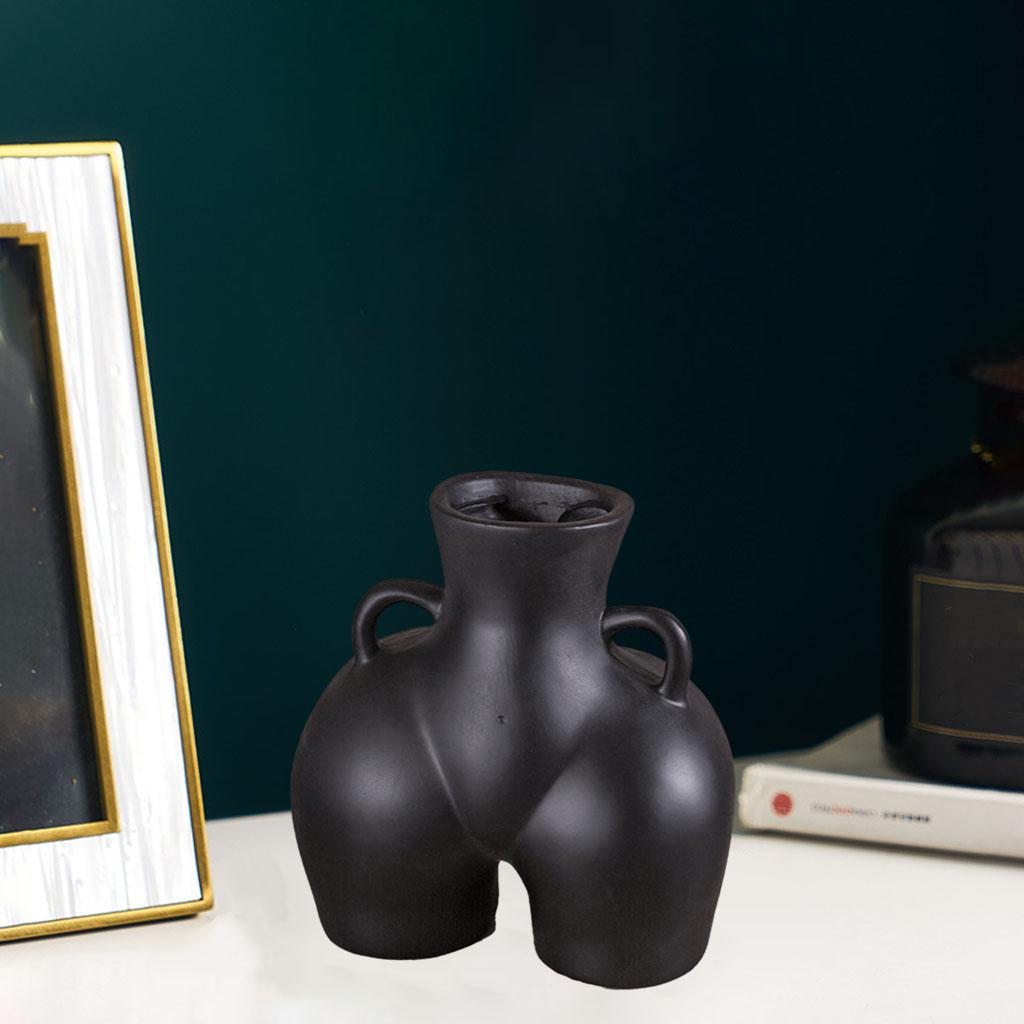 Human Body Shape Flower Vase Nordic Flower Pot Planter Wedding Home Decor black