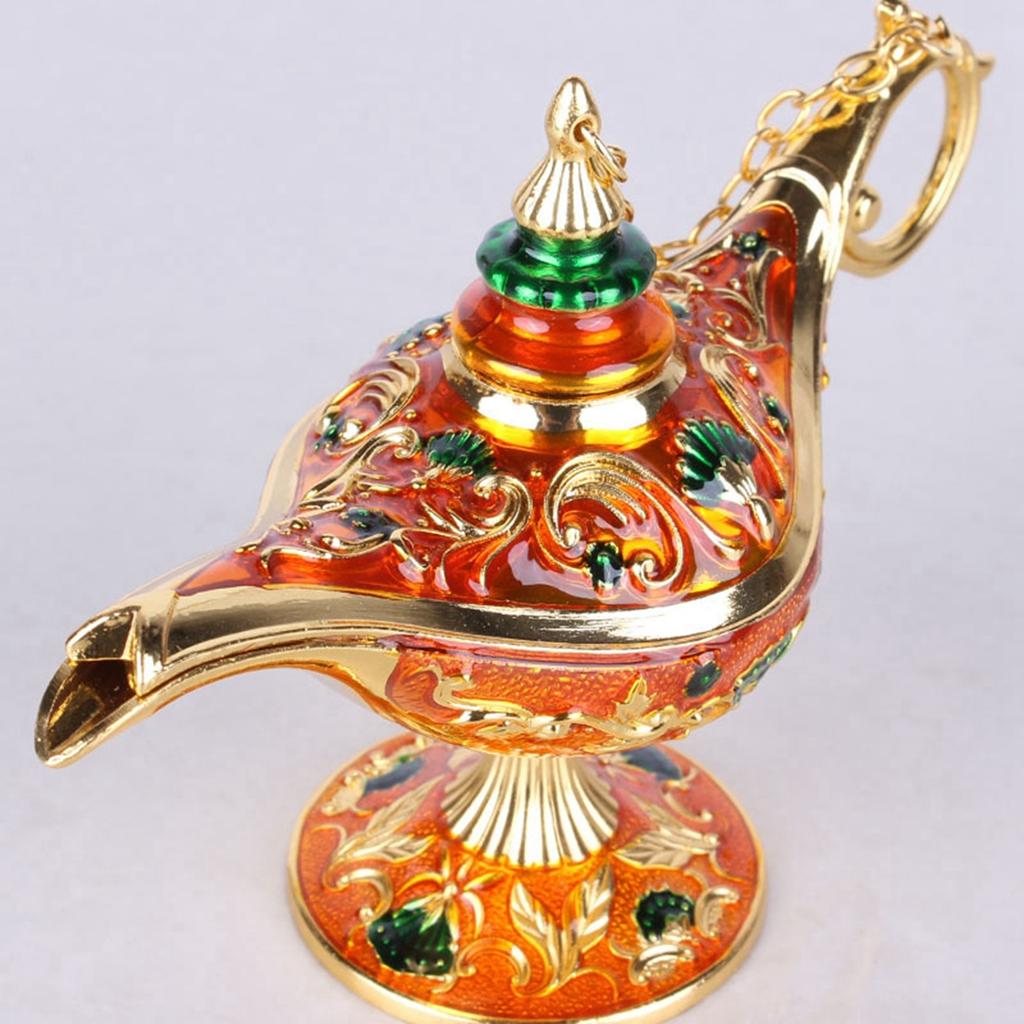 Wishing Light Ornament Decorative Arts Aladdin Genie Lamp for Party White