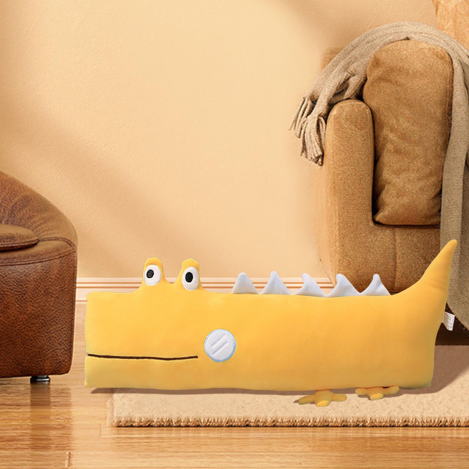 Cute Plush Toy Kids Adult Kawaii Cushion Stuffed Doll Decor yellow crocodile