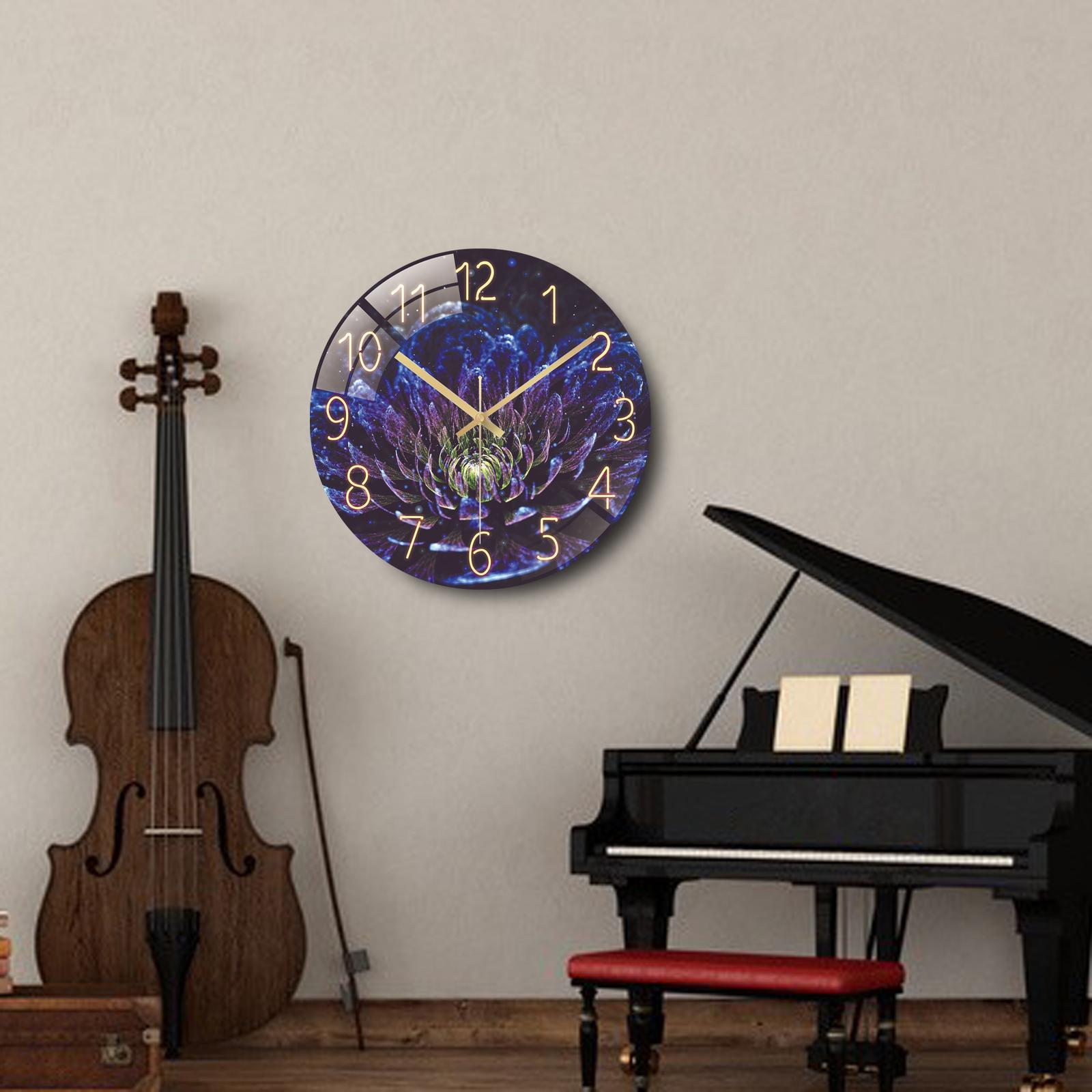 30cm Quartz Clocks Non Ticking Party Modern Acrylic Wall Clock Decor Style F