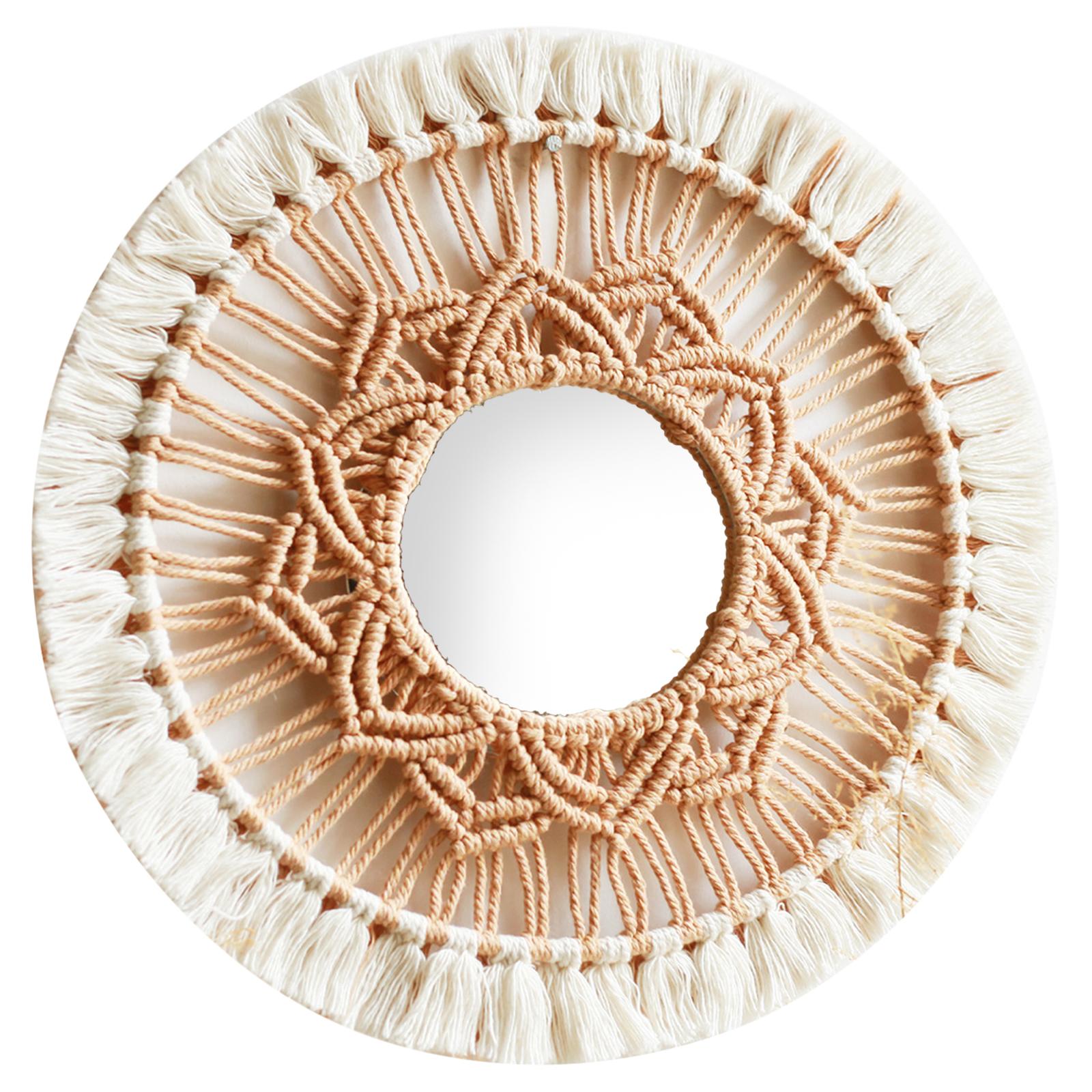 Hanging Wall Mirror Macrame