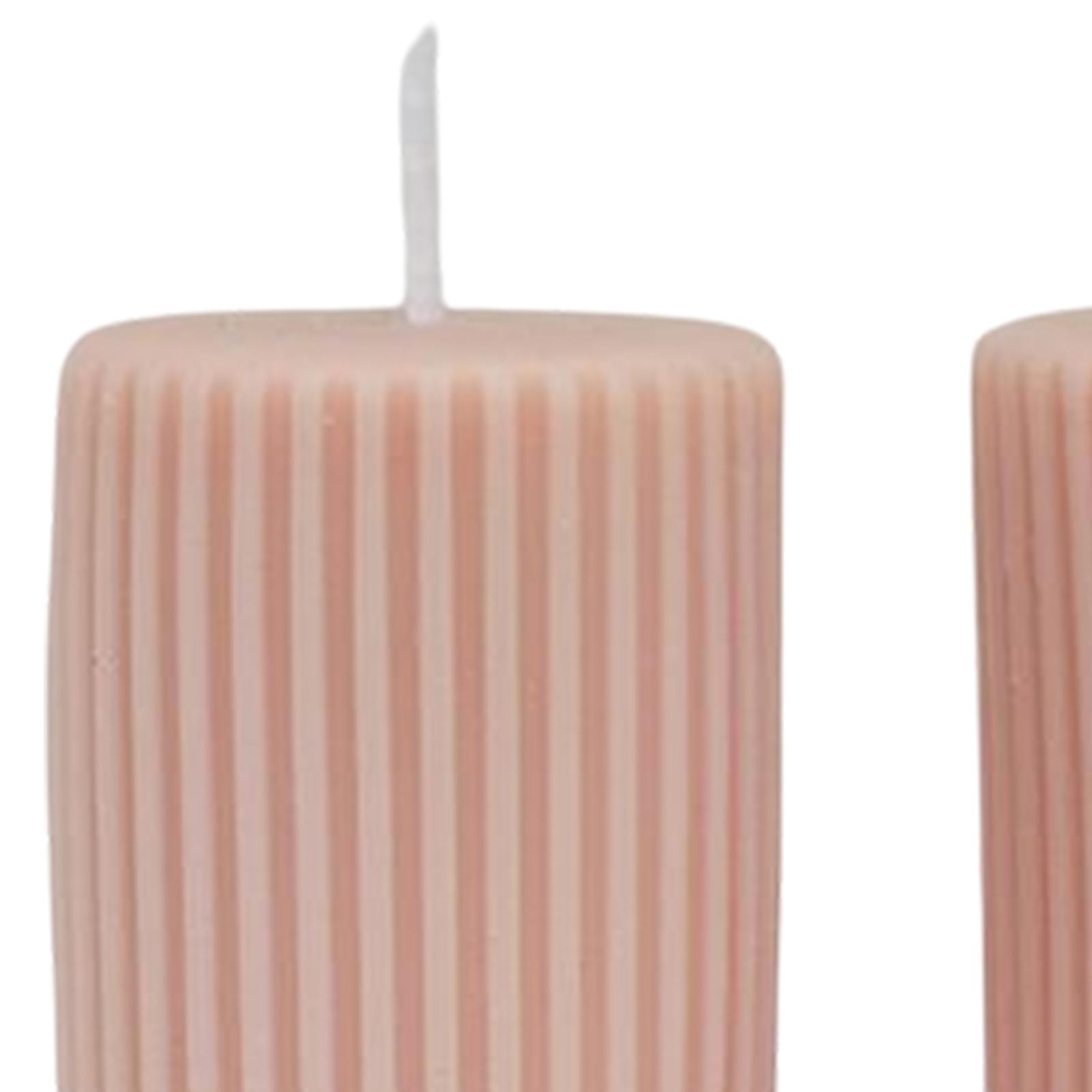 Geometric Scented Candles U Shaped Home Decorative Soy Wax Candle dark pink