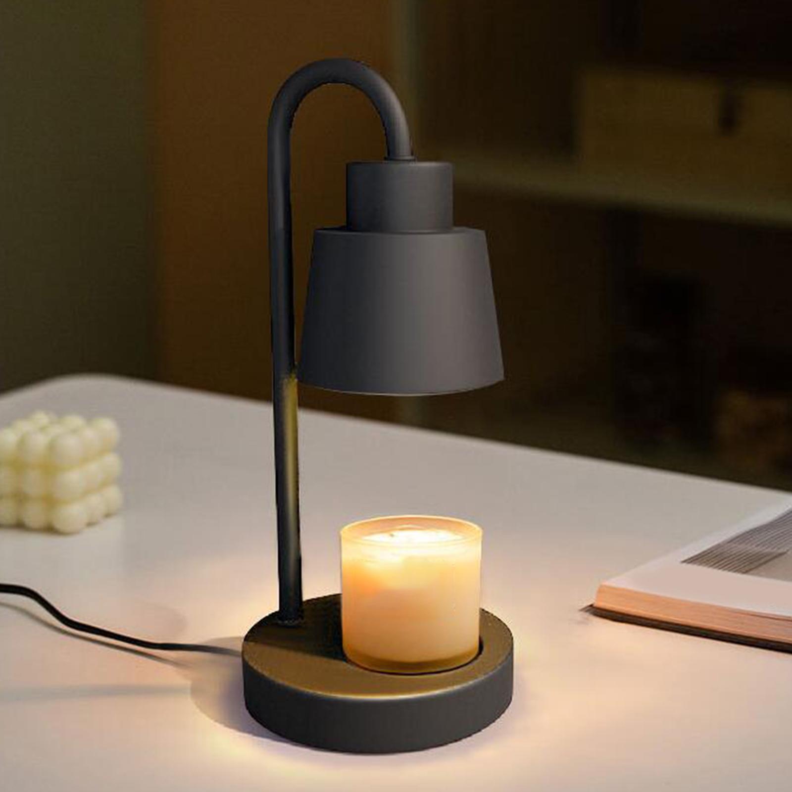 Candle Warmer Lamp Bedside Night Light Lamp SPA for Housewarming Black