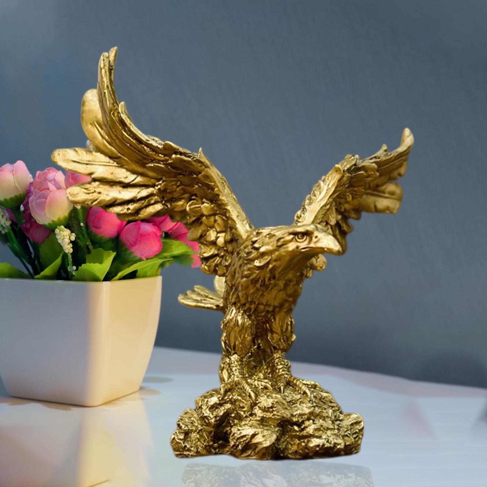 Modern Eagle Sculpture Collectible Statue for Wedding Entrance Display Stand Small