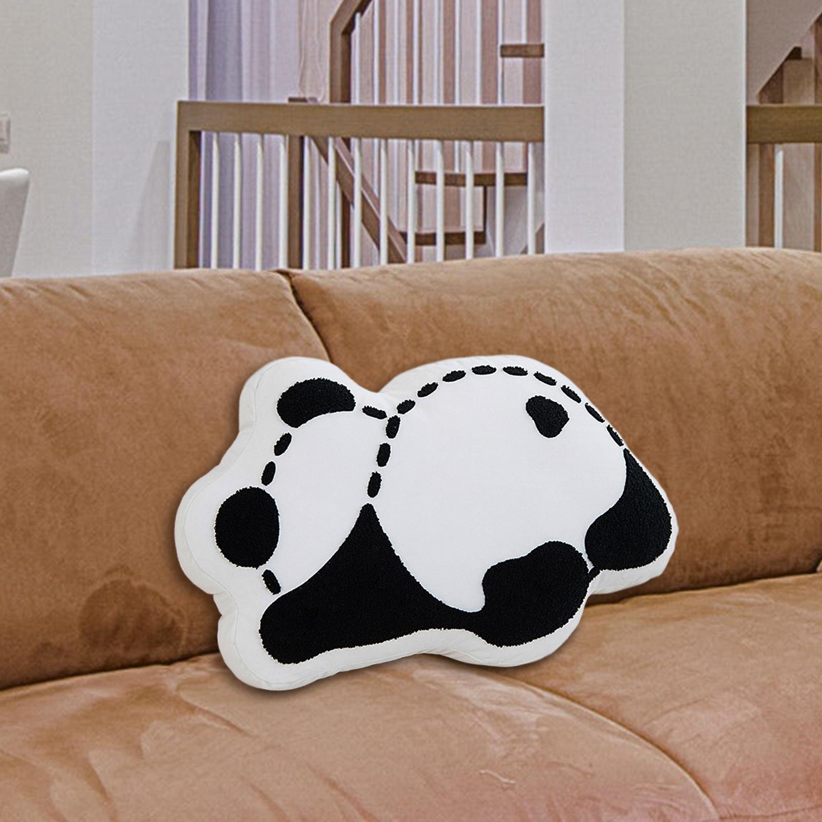 Panda Plush Pillow Soft Gifts Cute Plush Toy for Adults Gaming Bedroom White