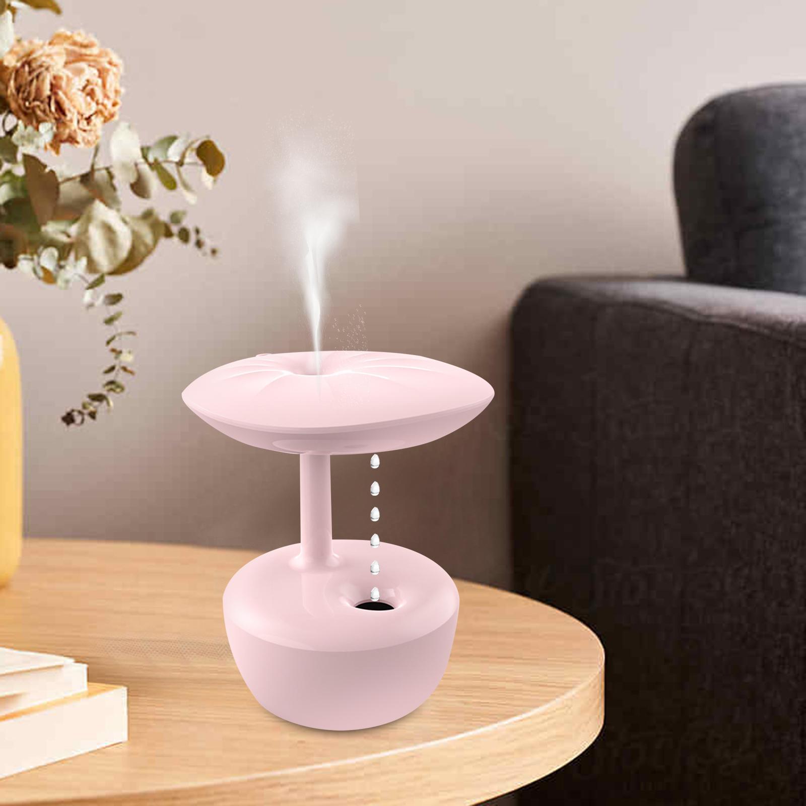 Mist Humidifiers with Water Droplets Hotel Auto Shut Off Air Humidifier pink
