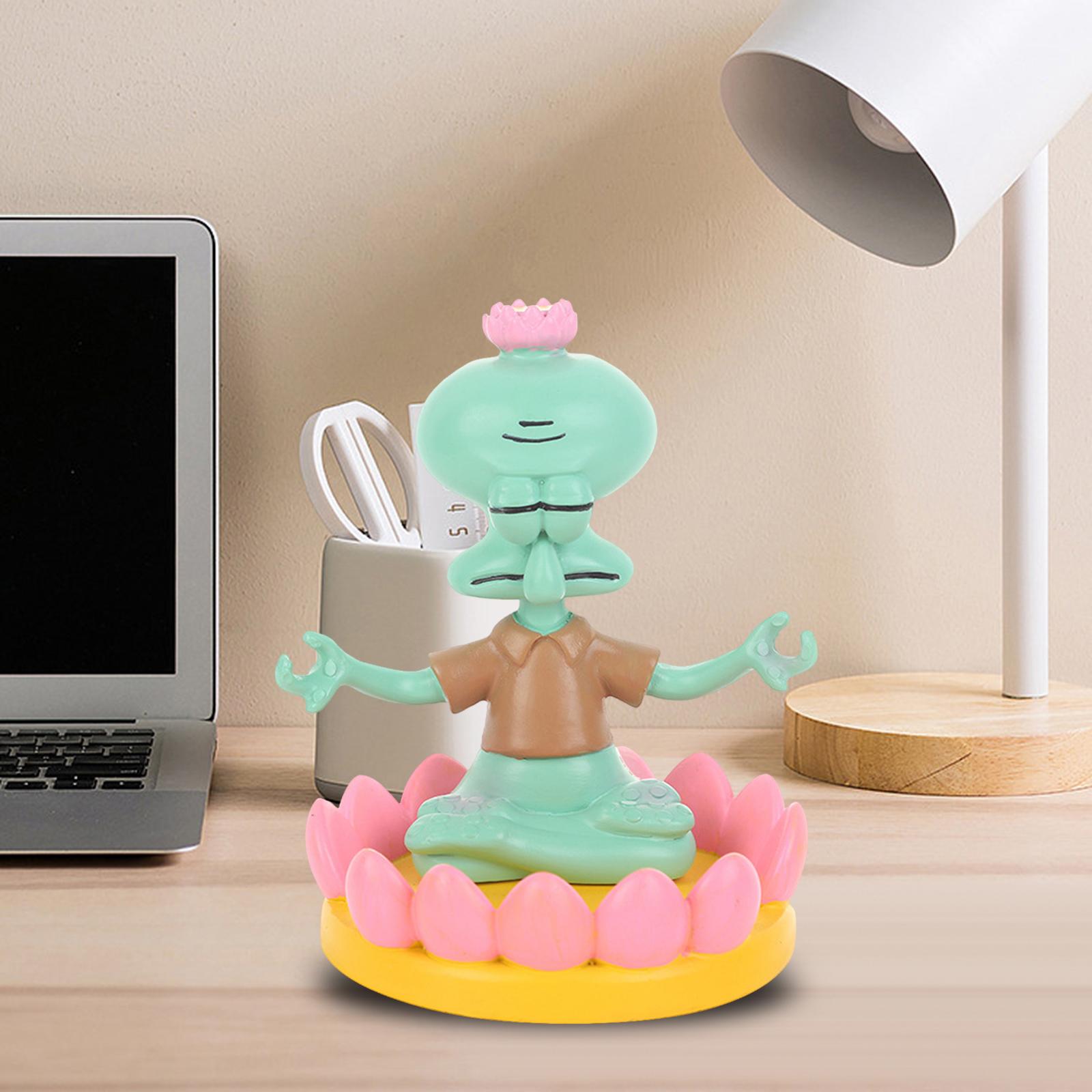 Squidward Mobile Phone Holder Resin Crafts Bracket Cell Phone Stand for Desk