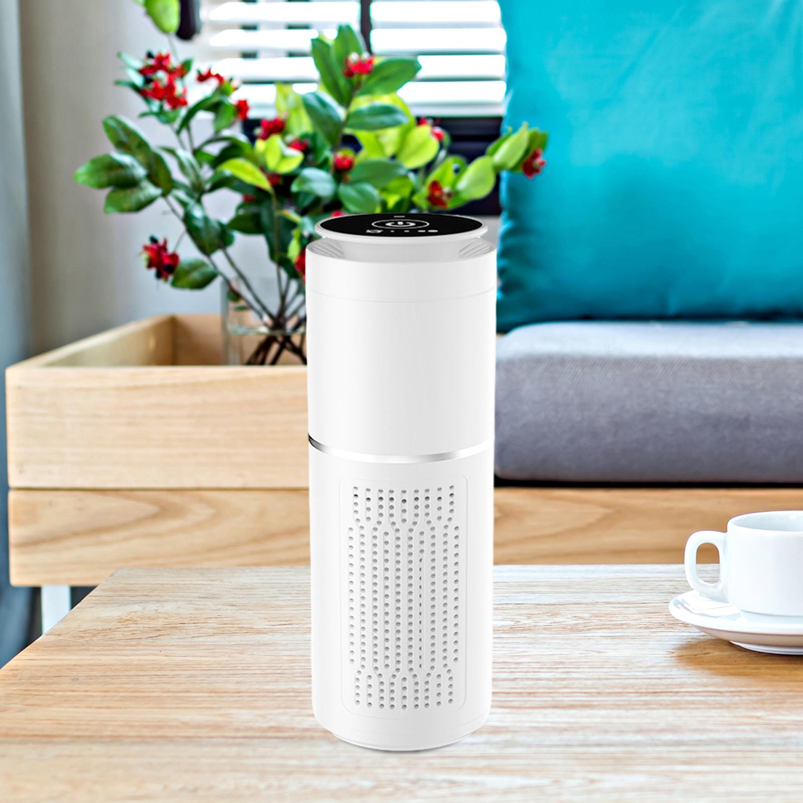 Air Purifier Desktop Air Freshener for Living Room Office Desktop White