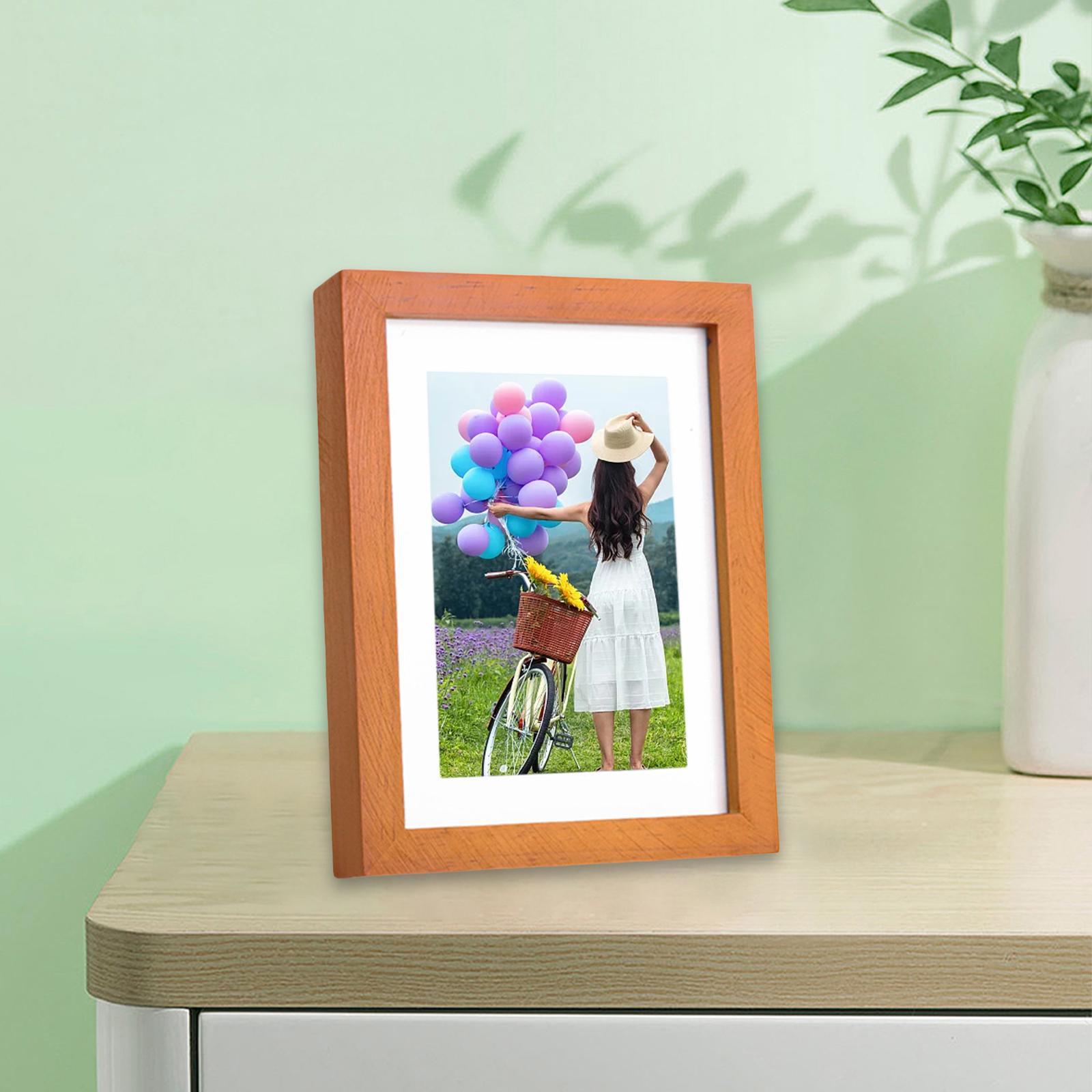 Photo Picture Frame Versatile Shadow Box for Pins Photos Brown