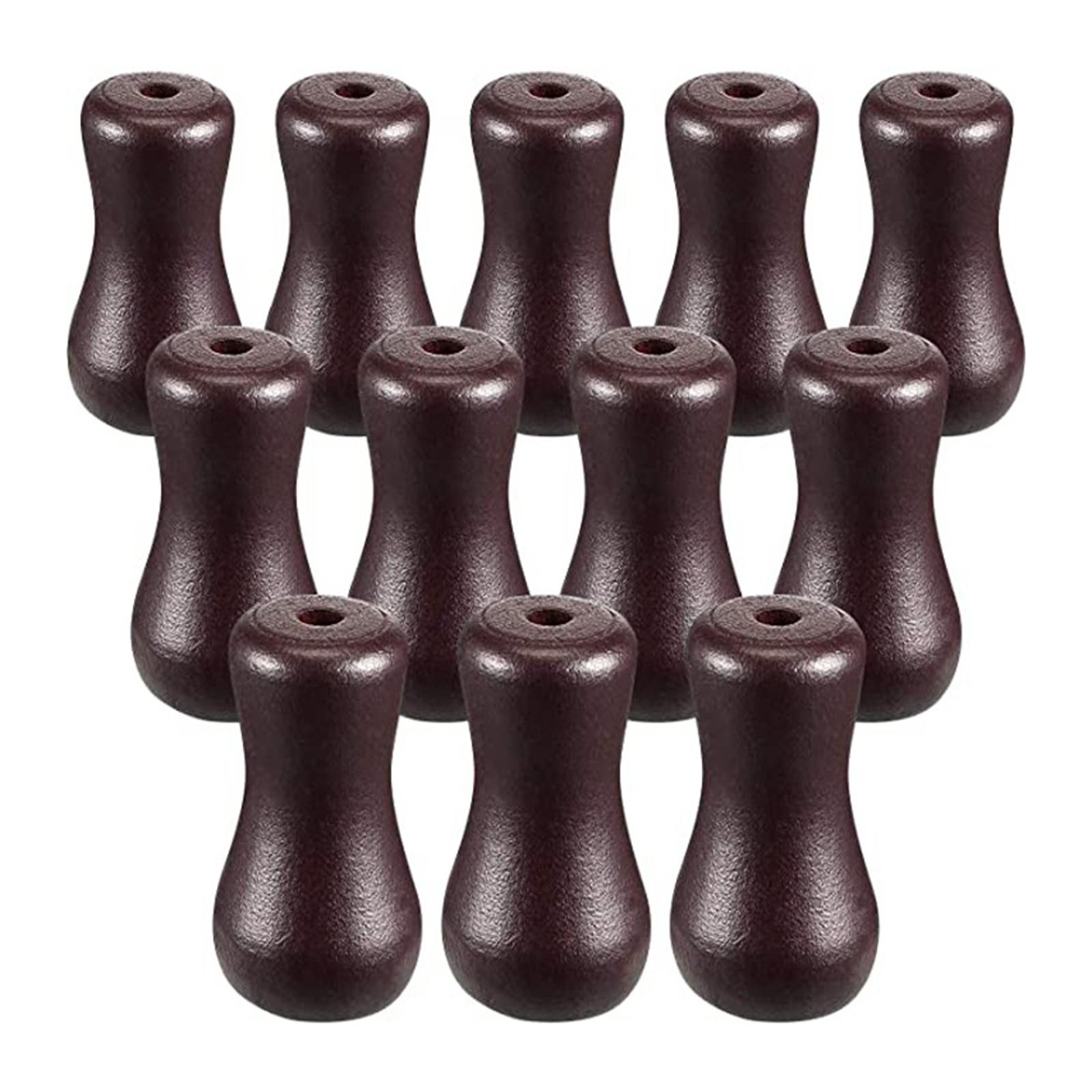 Blind Pull Cord Knobs 12Pcs Brown