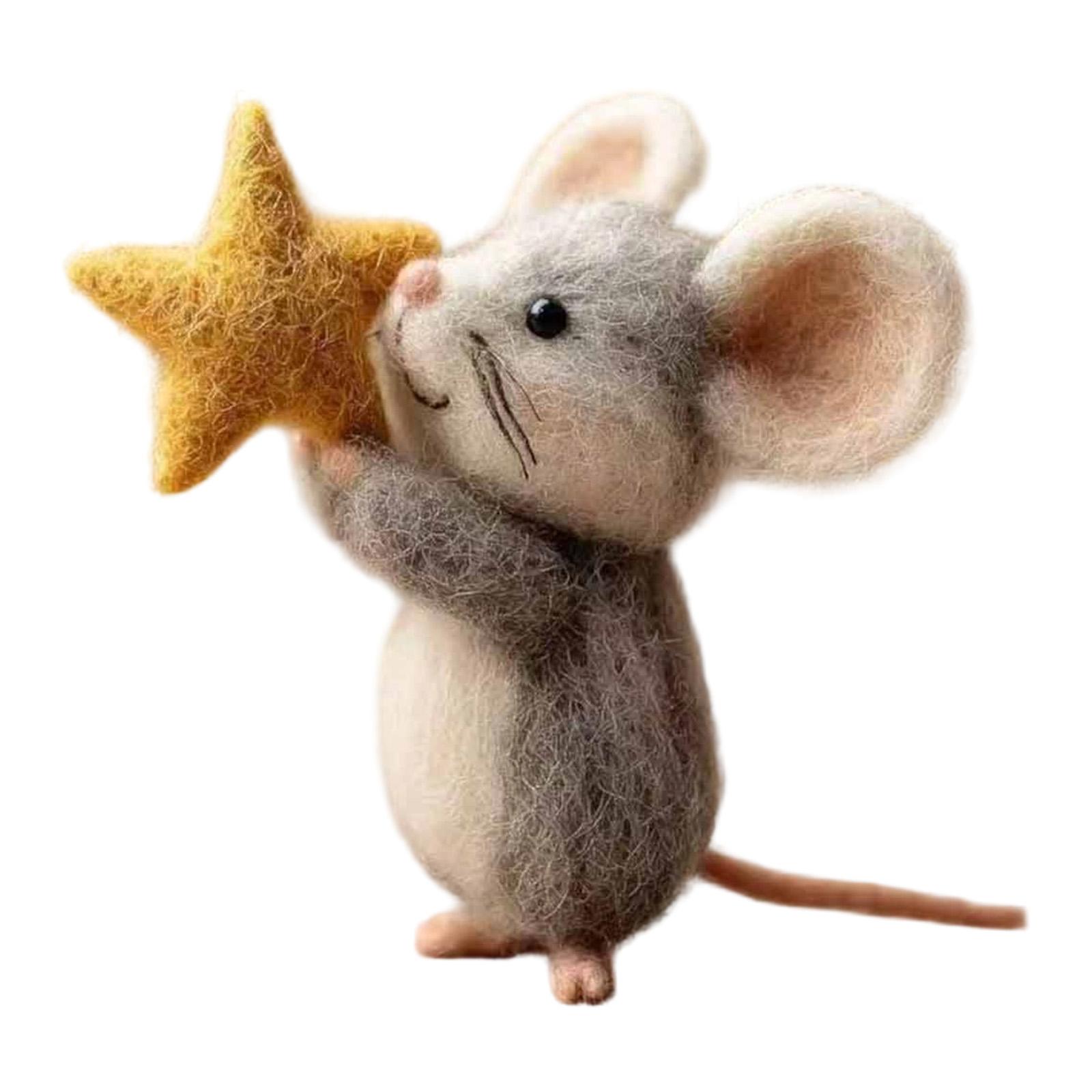Felt Mice Figurine