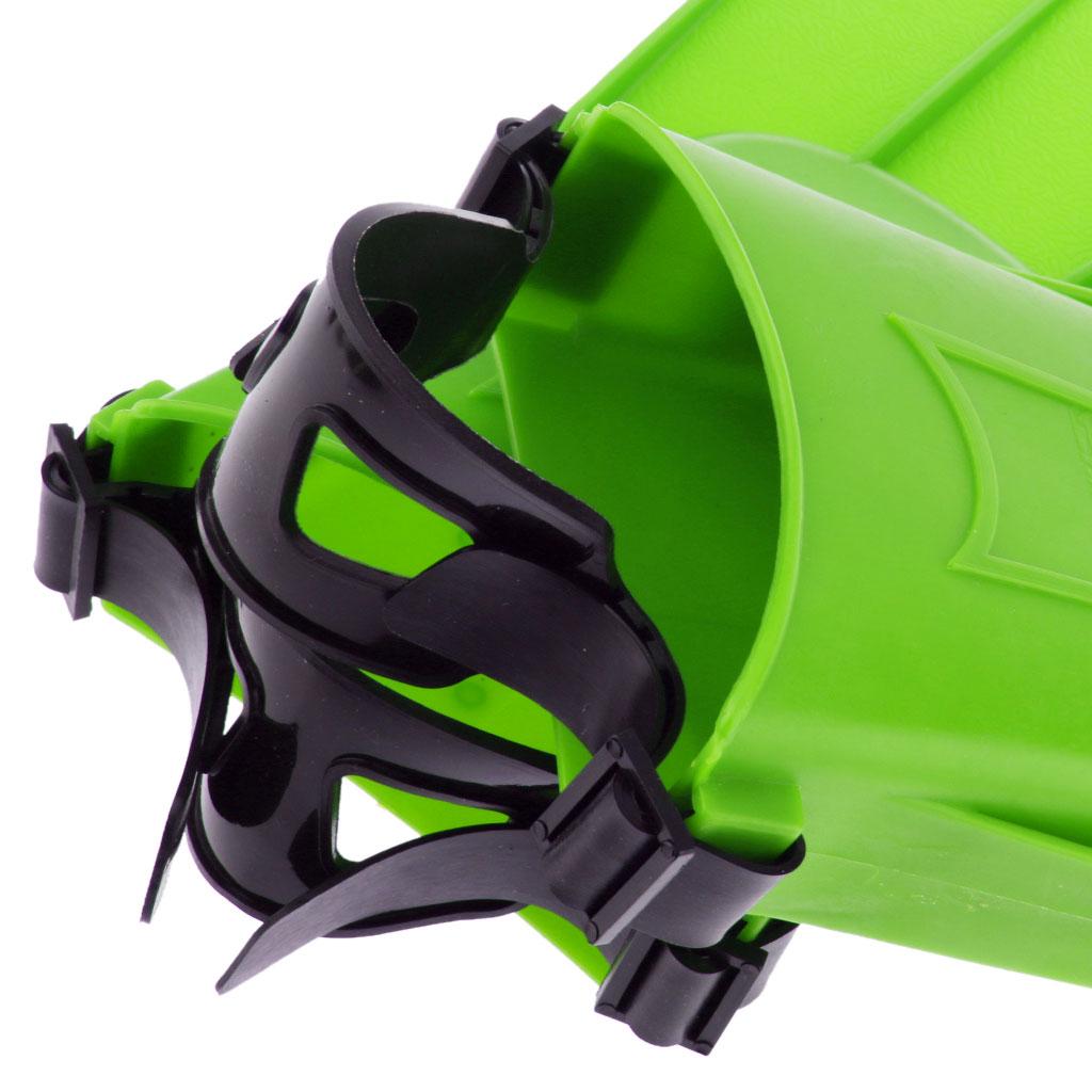 Adults Adjustable Flippers Fins Swimming Diving Learning Tools XL Green