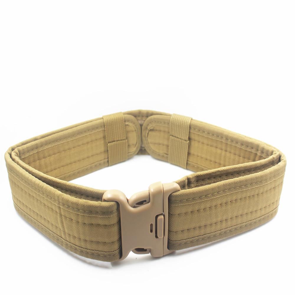 2" Canvas Airsoft Tactical Outdoor Security Police Duty Utility Belt - Khaki