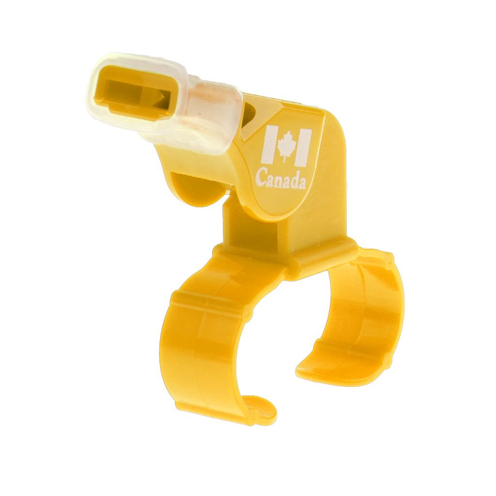 Plastic Derby Skate/Football/Sport Referee Finger Mouth Grip Whistle Yellow  