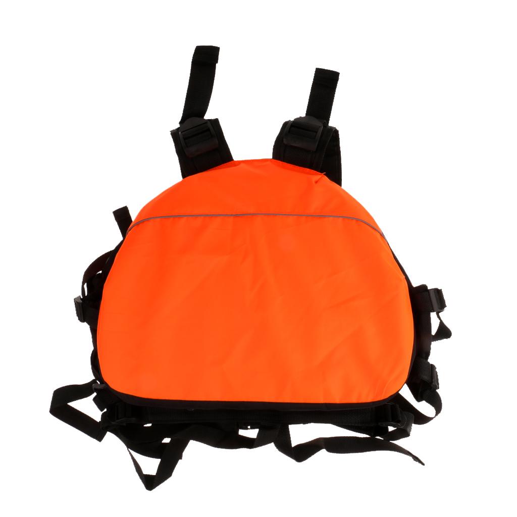 Canoe Kayaking Inflatable Boat Rafting Raft Life Jacket Swim Vest Orange