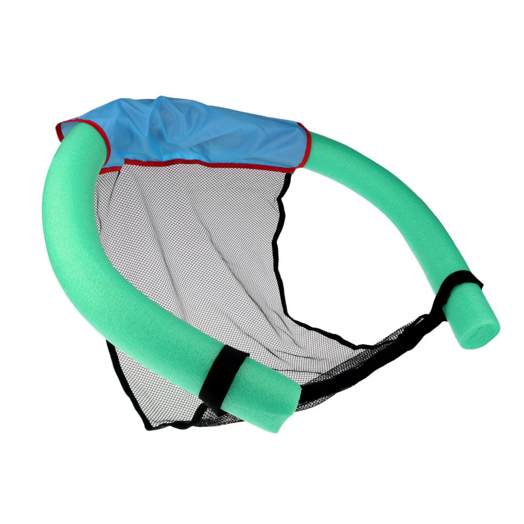 Floating Pool Noodle Sling Mesh Float Chair Swimming Seat Water Toys Green