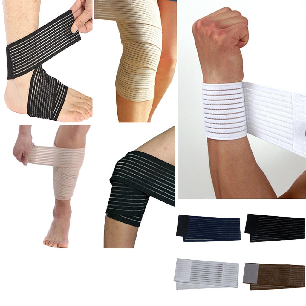 Elastic Bandage Sport Brace Wrap Training Equipment Accessories Black 200cm