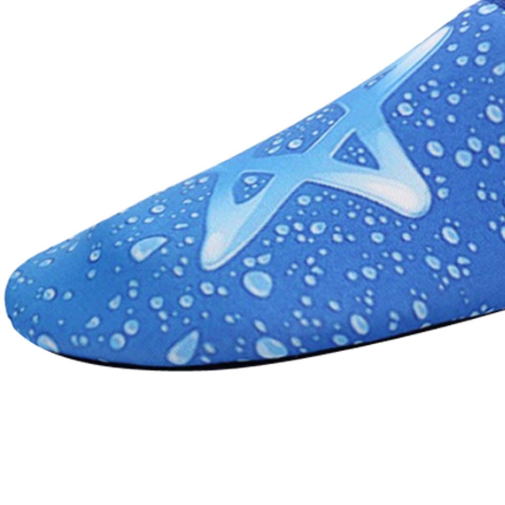 Unisex Non-slip Water Shoes for Swimming Diving Yoga Fitness Blue 43 44