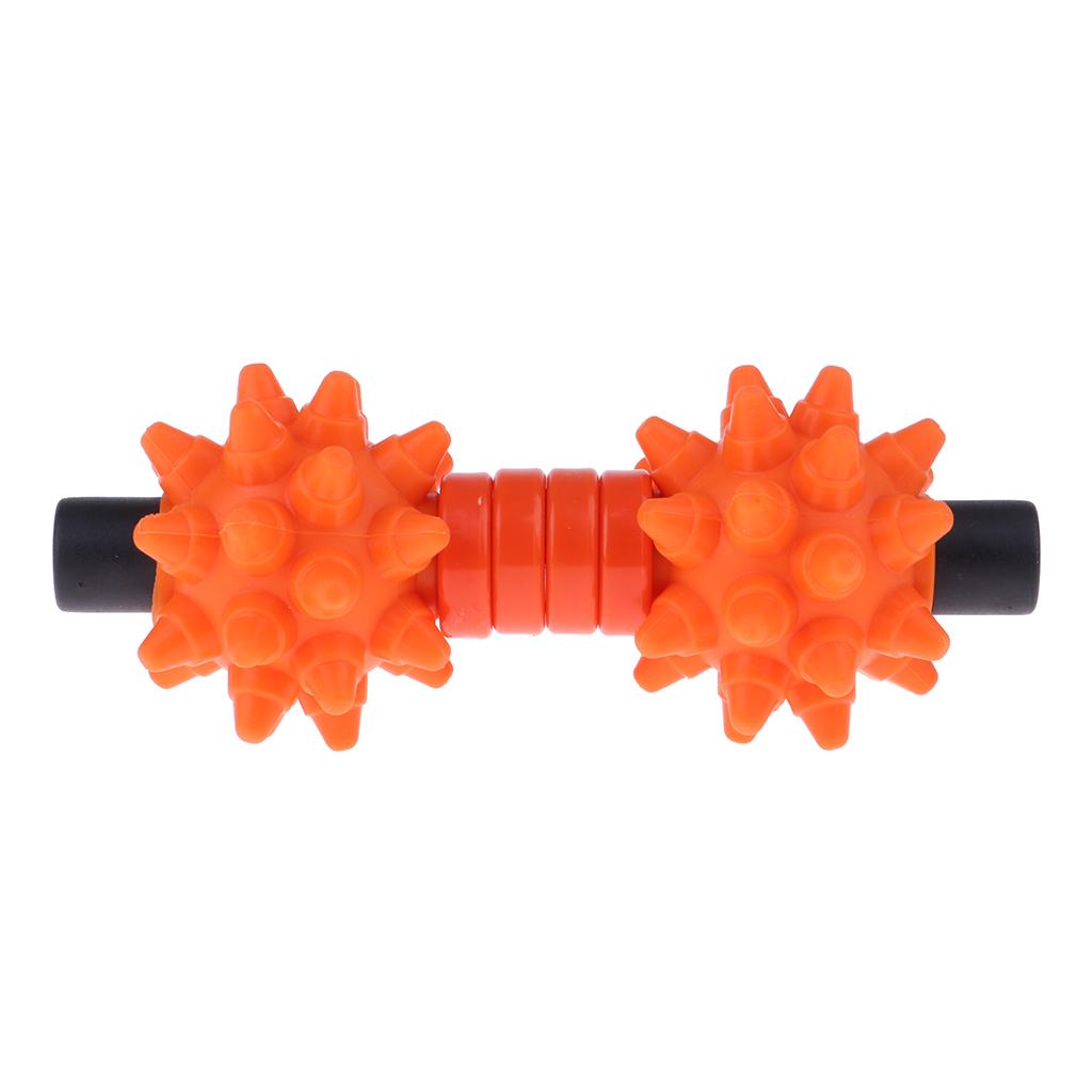 Yoga Pilates Gym Massage Bar Stick Double Fitness Peanut Ball Gym Exerciser