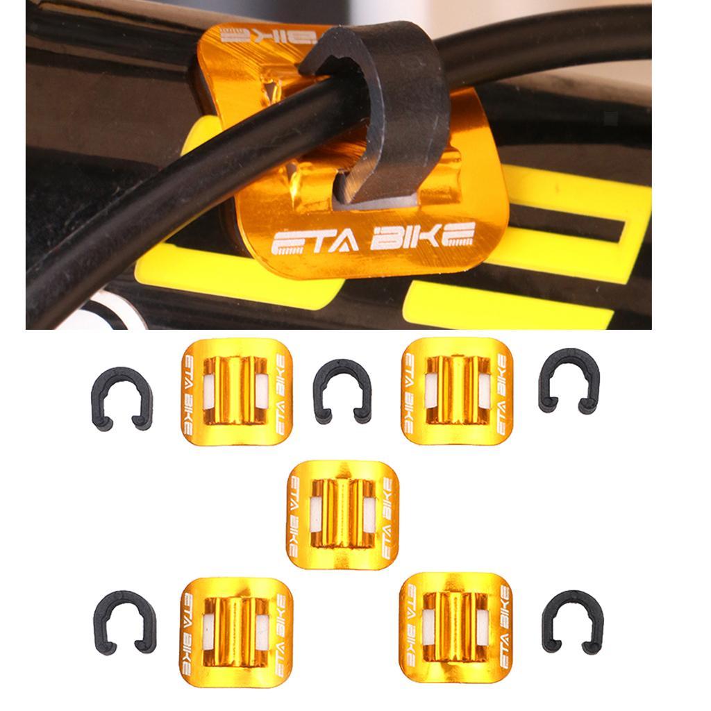 2pcs//Set MTB Road Bike Brake Cable Clip Fixed Clamp Bicycle Shifter Buckle