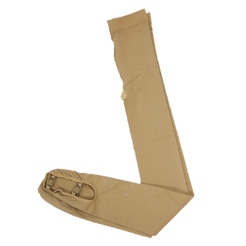 5pcs Figure Ice Skating Tights Girl Women Skate Buckled Leggings