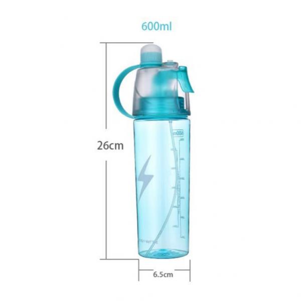 Water Misting Bottle Leak Proof Spray Kettle For Outdoor Kids Sporting Goods 600mL
