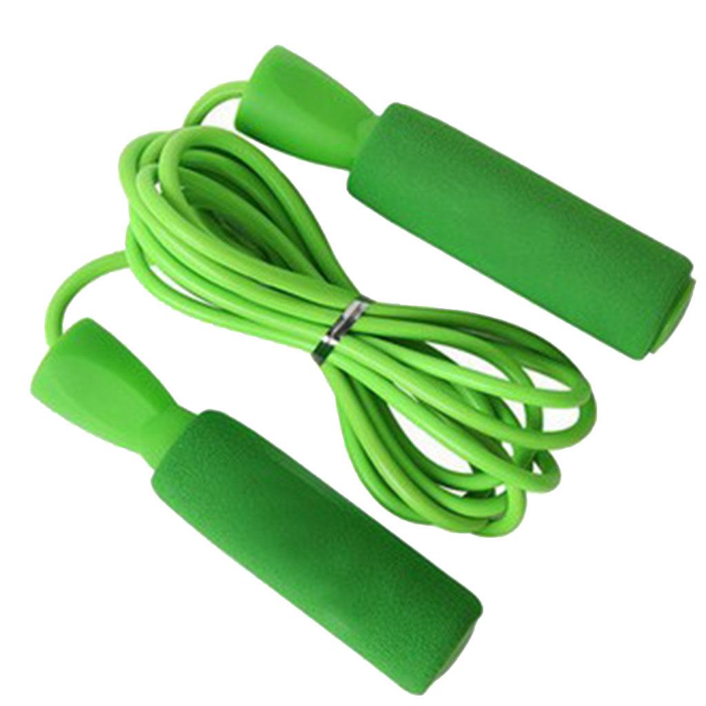 Adjustable Wire Skipping Jump Rope Fitness Gym Exercise Equipment Tool Green