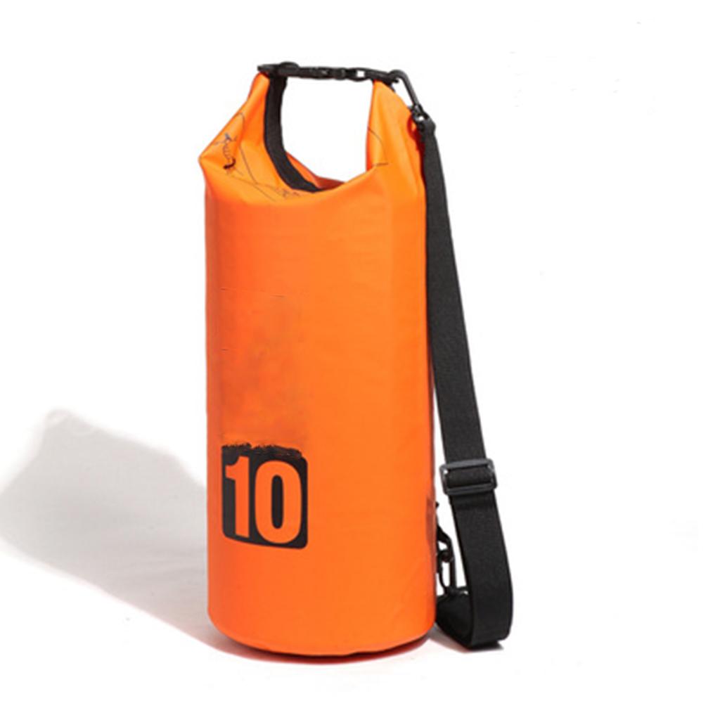 Waterproof Dry Bag Dry Storage Bag Backpack Roll Top Dry Bags Orange 10L