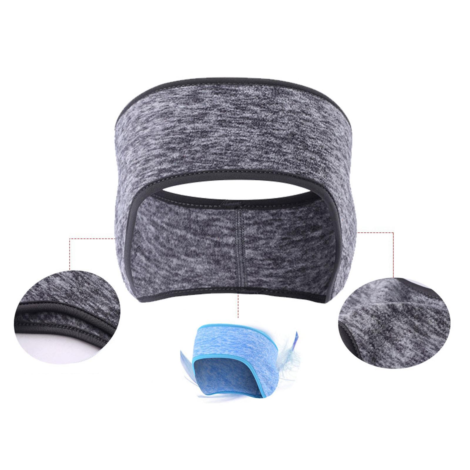 Ear Warmer Fleece Headband Ear Cover Cold Weather Ear Muffs Unisex gray