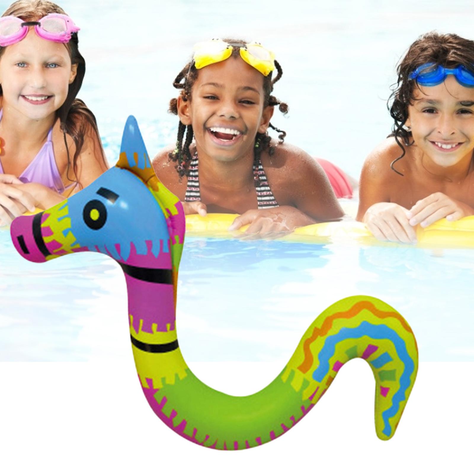 Inflatable Floating Noodle Swimming Pool Rest Beach Toy Outdoor Hippocampus