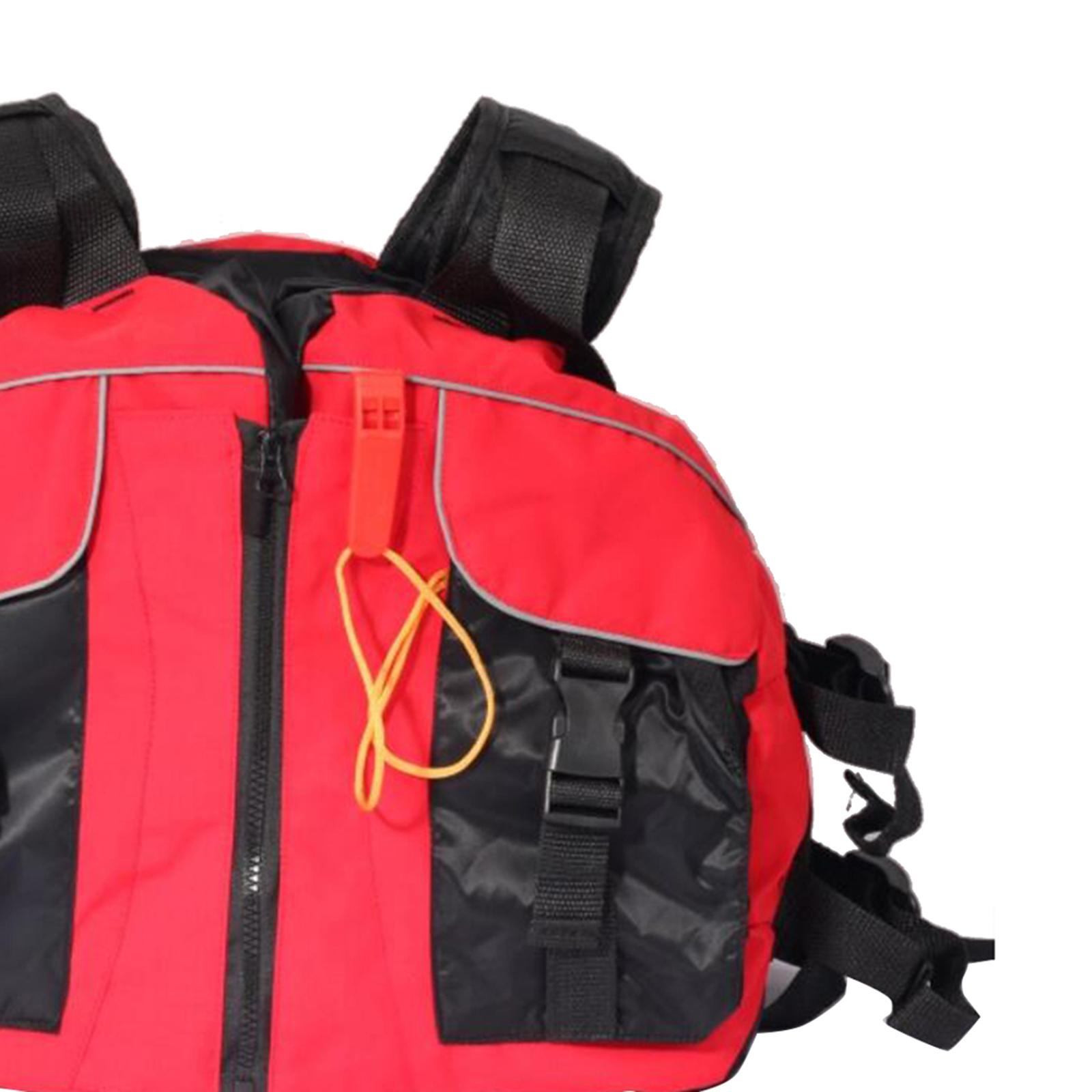 Life Jackets Adult Ski Swimming Boating Life Vest Red