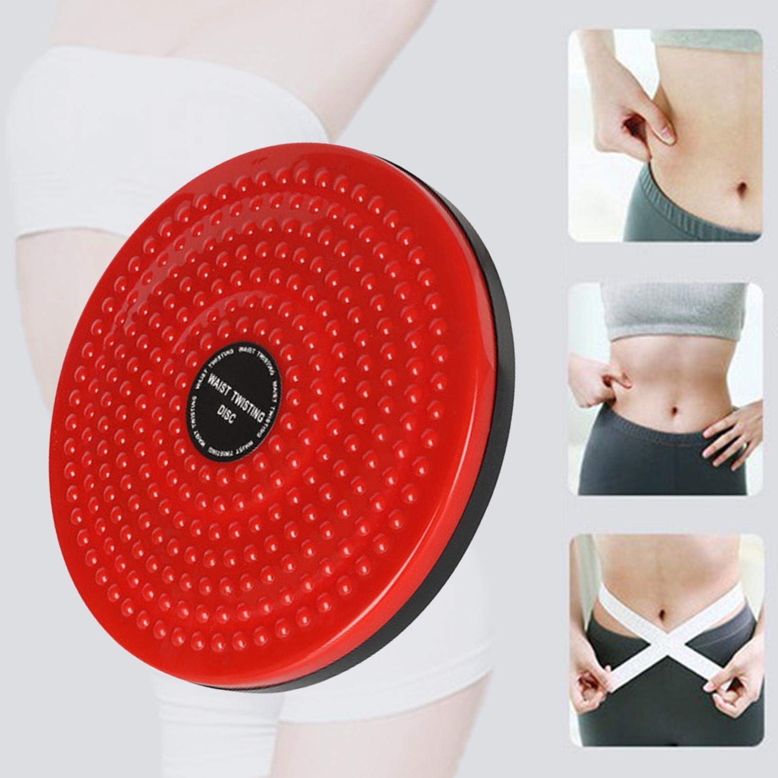 Waist Twist Board Plate Fitness Exercise Massage Balance Foot Plate Red