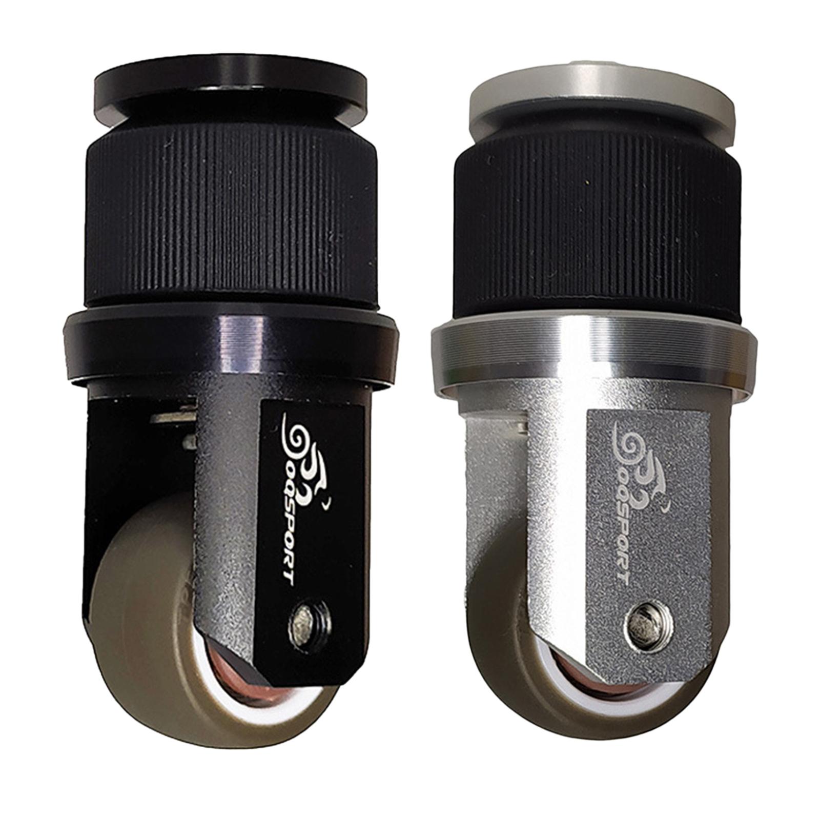 2xFolding Bike Auxiliary Roller Easy Assistor Wheel Accessories Silver