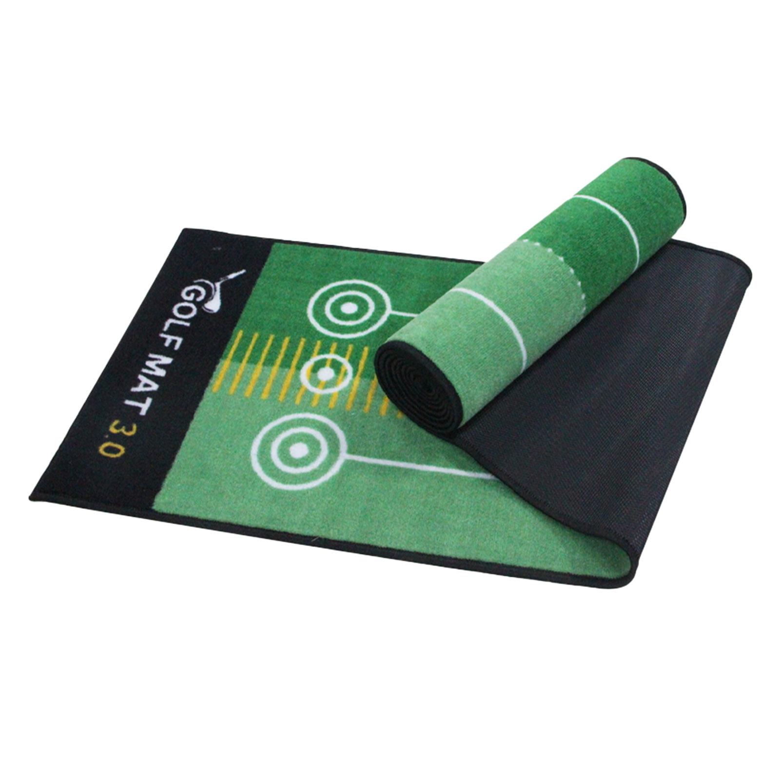 Golf Training Mat Rug Swing Batting Carpet Practice Pad Double Line