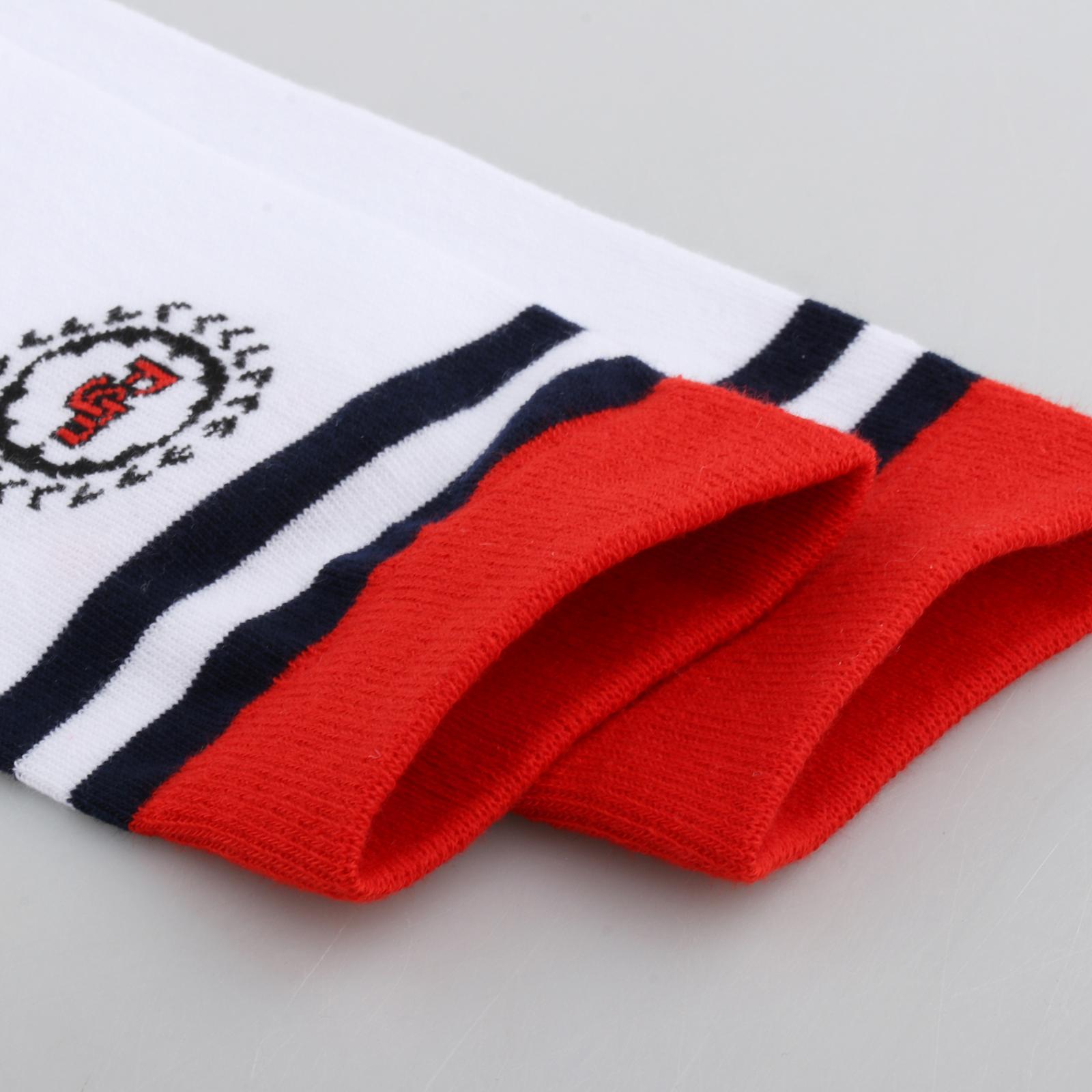 2xWomen's Golf Stockings Oversocks Thigh High Stripes Socks Golf School Red