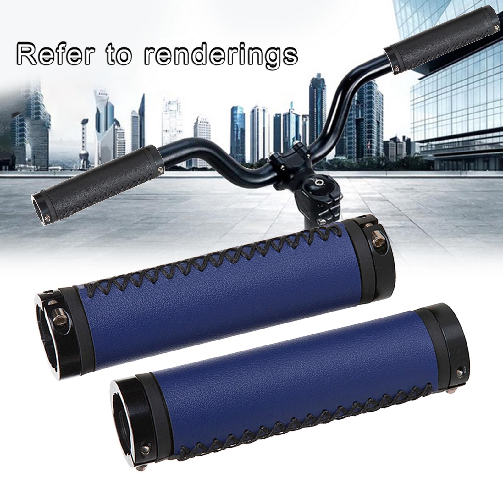 1 Pair Soft Bike Handlebar Grips Scooter Bicycle Parts 22.2mm  Blue