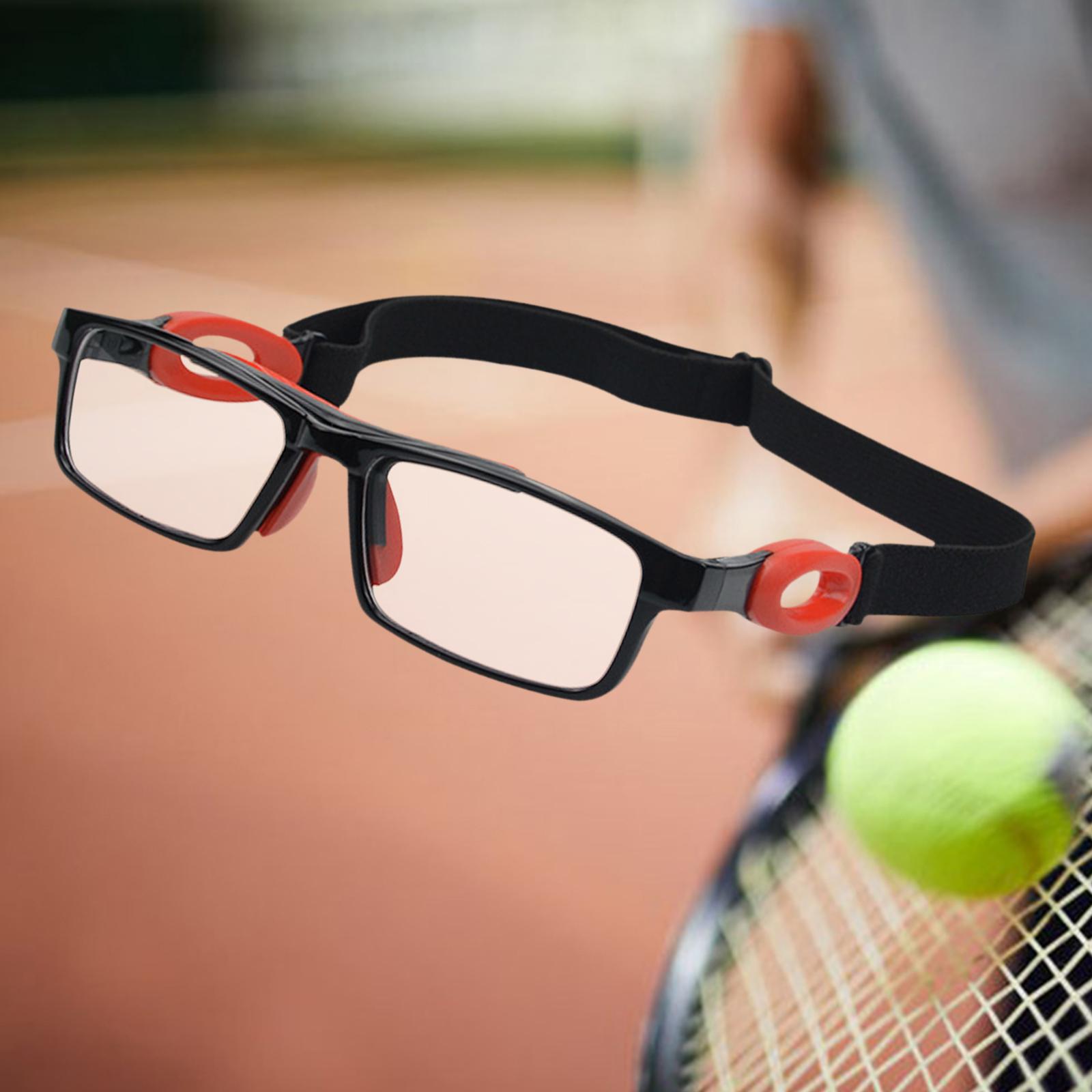 Men Women Basketball Glasses for Soccer Cycling Tennis Gifts  Black Red