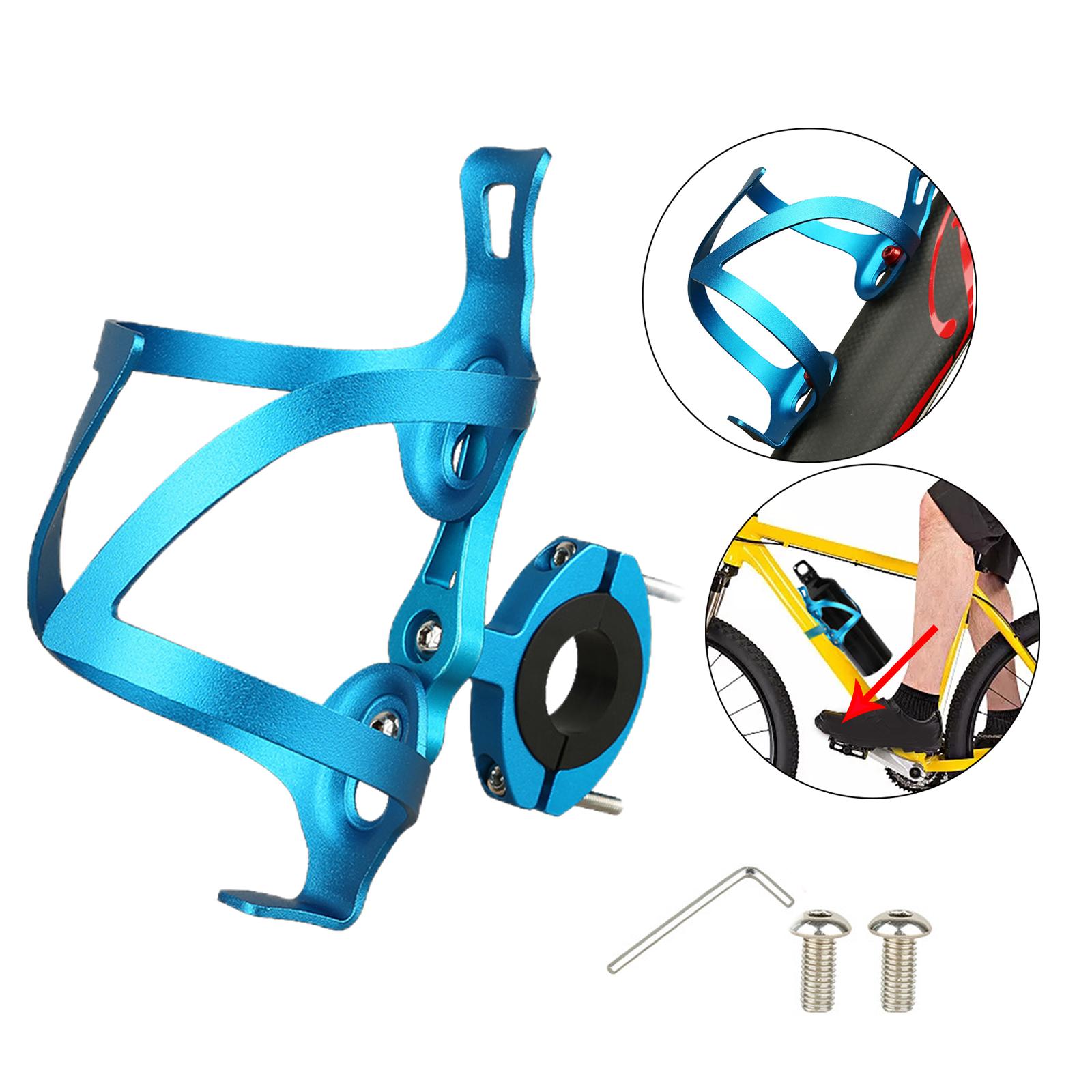 Aluminu Alloy Drink Water Bottle Cage Holder for Mountain Bike blue