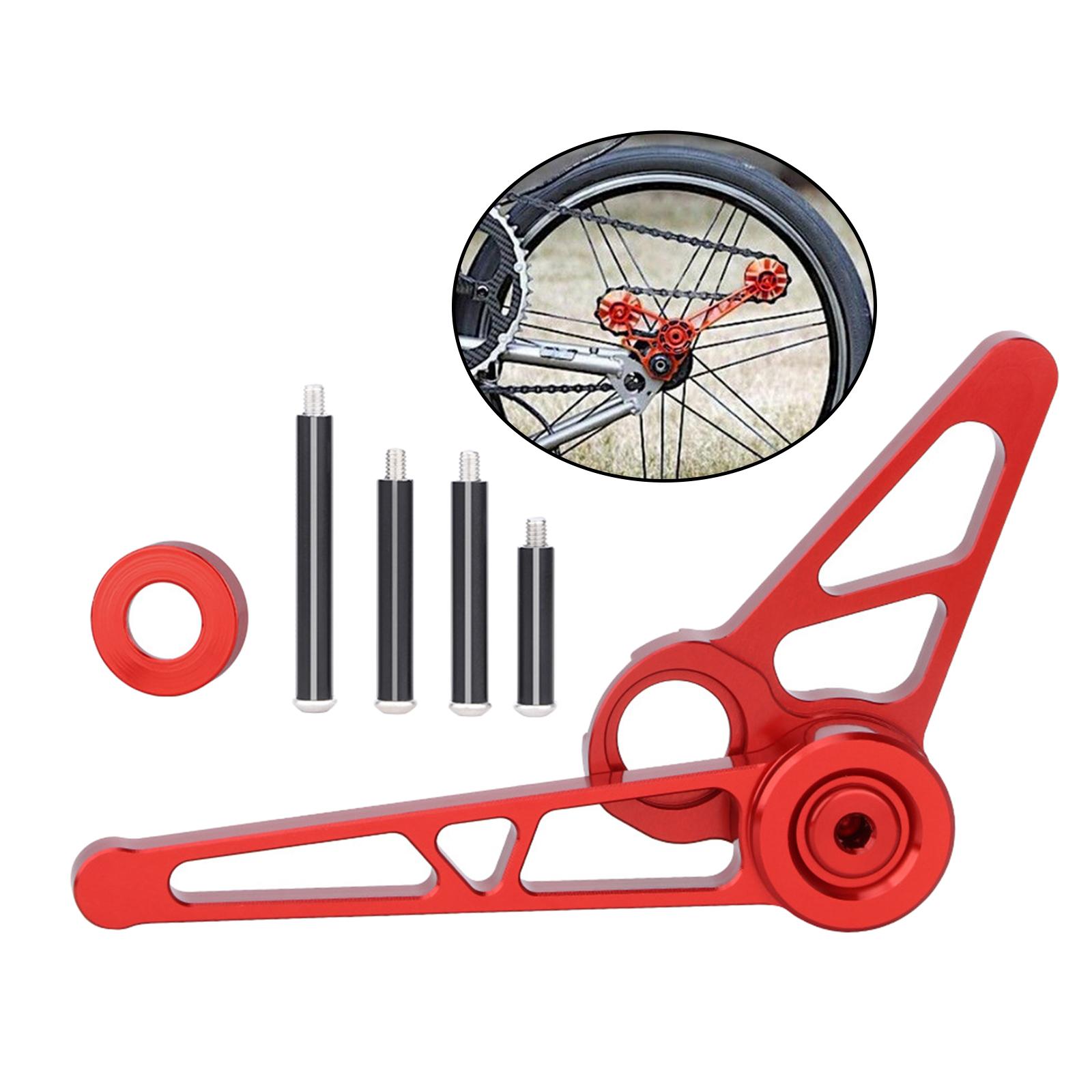 1-6 Speed Chain Tensioner Folding Bike Bicycle Stabilizer  Red 