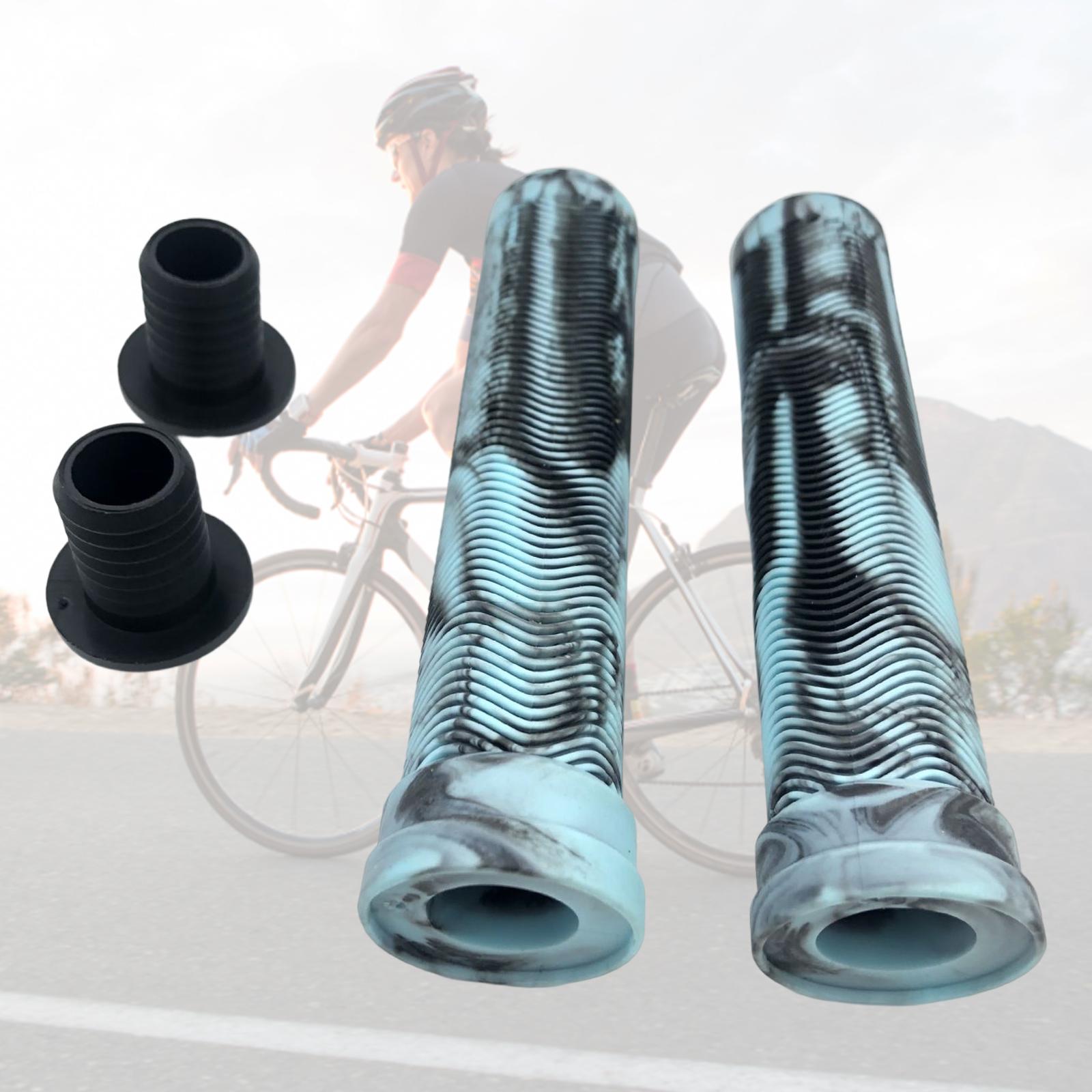 2x Soft Handlebar Grips Sleeve Anti-Skid Comfortable for BMX Sports Cycling Light Blue