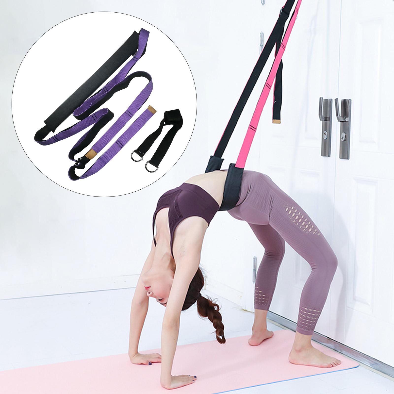 Leg Stretcher Strap Gymnastics Stretching Band Backbend Assist for Yoga purple