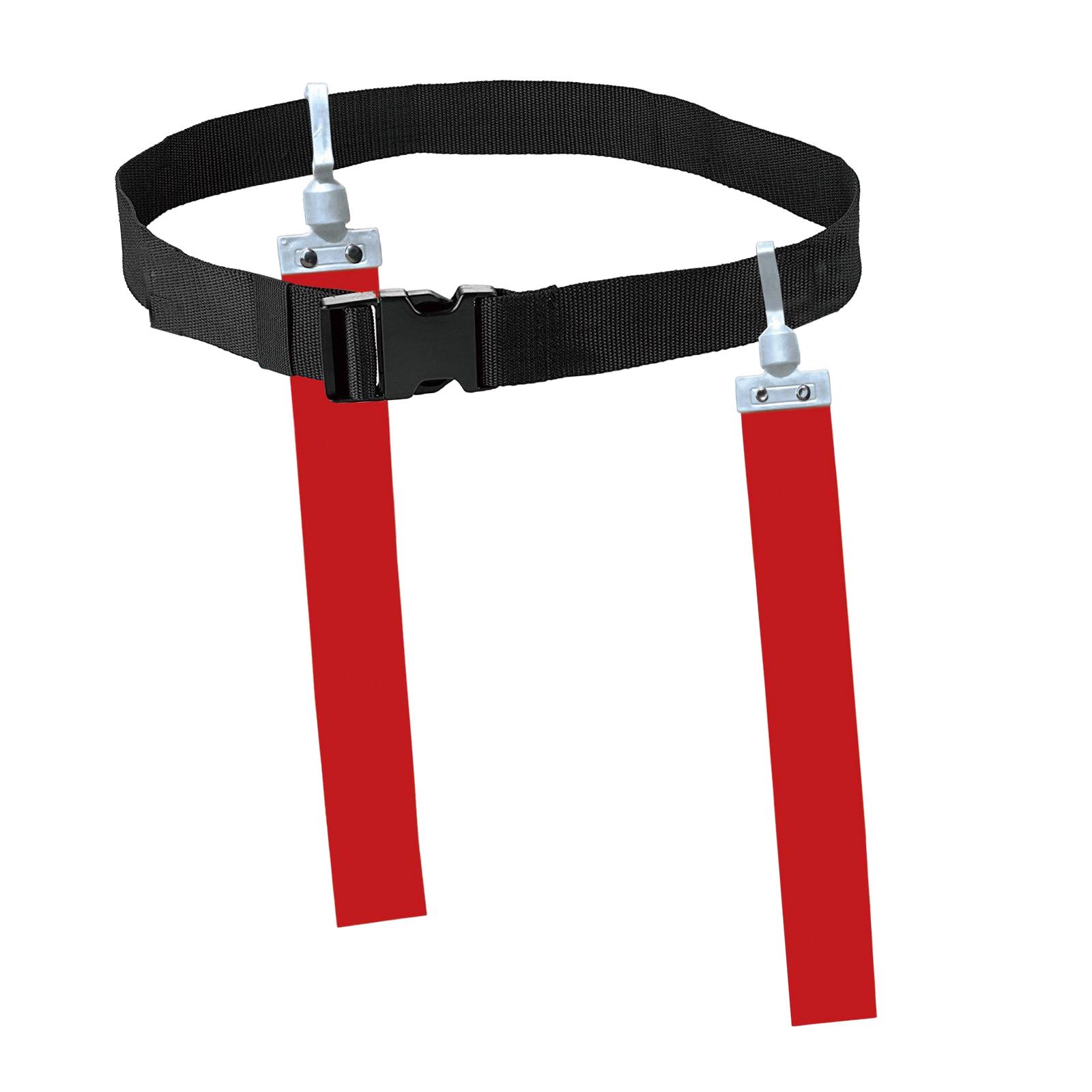 Football Waist Belt Ribbon Adjustable for Outdoor Accessories Equipment red