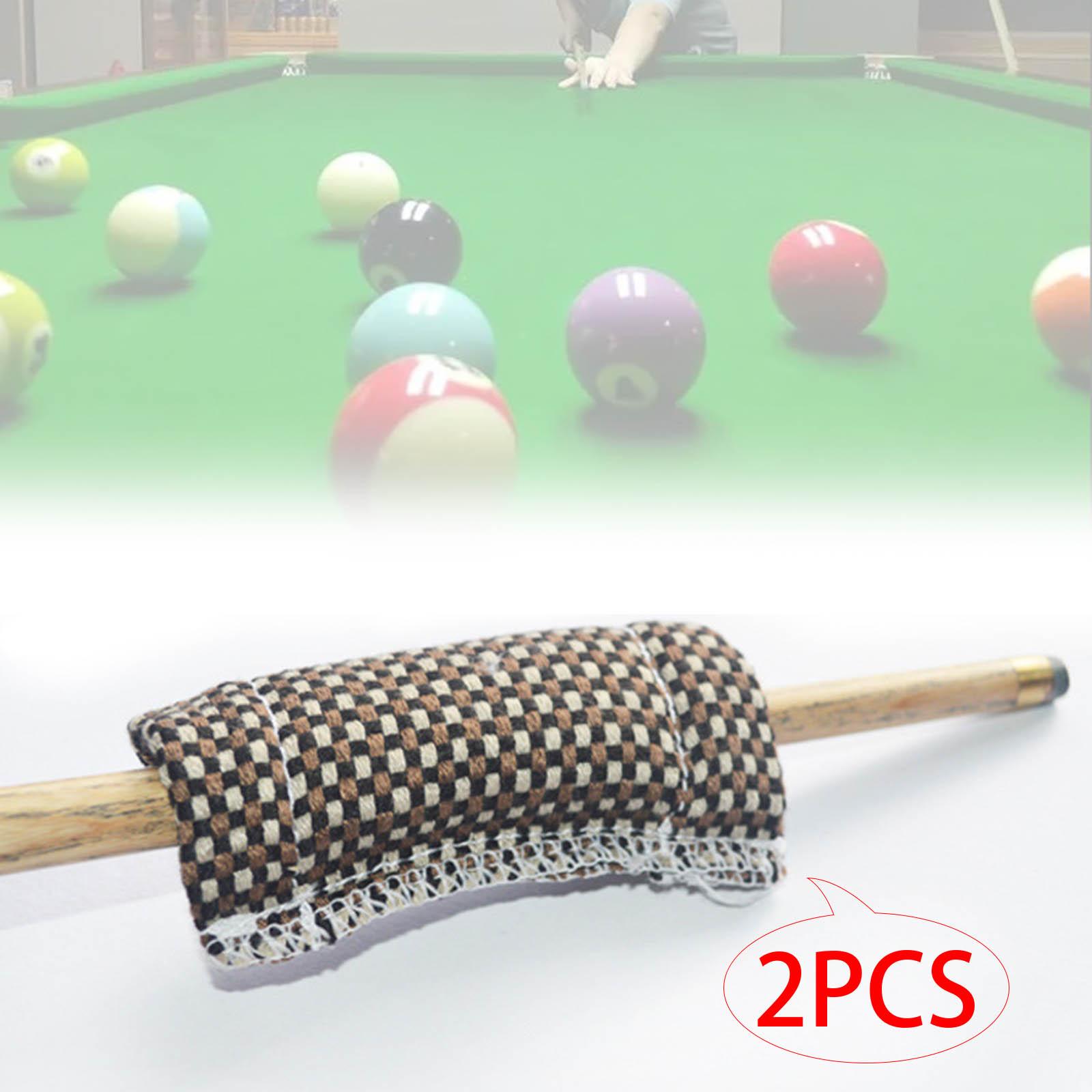 2 Pieces Billiard Pool Snooker Cue Shaft Cloth Cleaner Soft Wearable