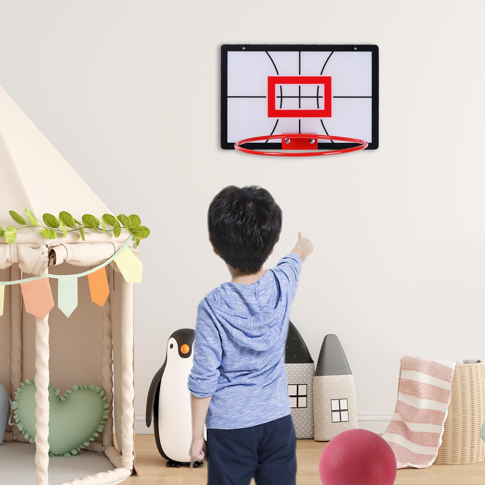 Portable Kids Basketball Hoop with Backboard Office Youth Bedroom Outside  Hoop 28cm