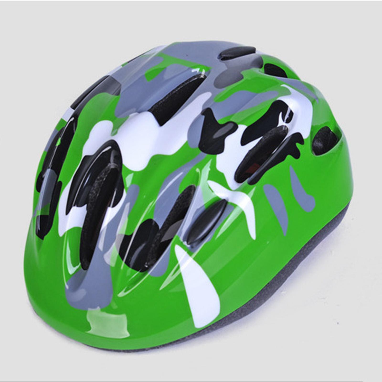 Kids Bike Helmet Cycling Helmet Skateboarding Helmet for Children Boys Girls Green